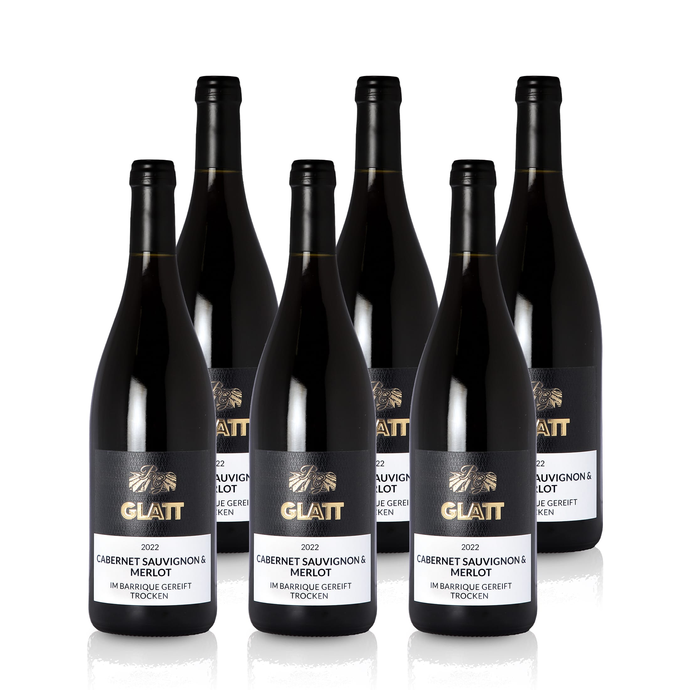 2022 Cabernet Sauvignon & Merlot Barrique Dry Red Wine • GLATT • Quality Wine from Kaiserstuhl/Baden, Germany