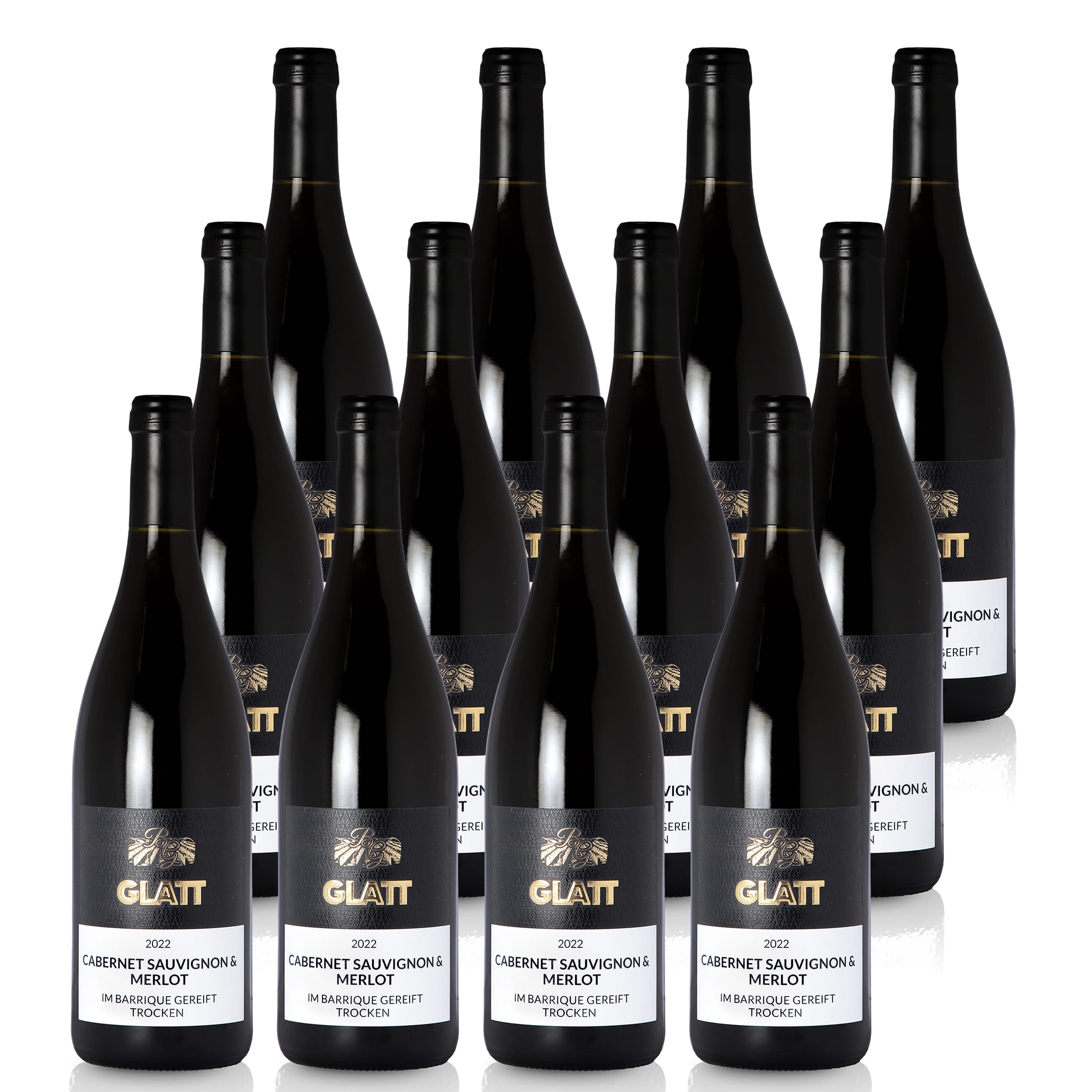 2022 Cabernet Sauvignon & Merlot Barrique Dry Red Wine • GLATT • Quality Wine from Kaiserstuhl/Baden, Germany