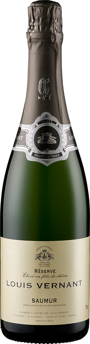 2017 Saumur Brut Réserve AOC - Aged in oak barrels Louis Vernant Loire/France 0.75l