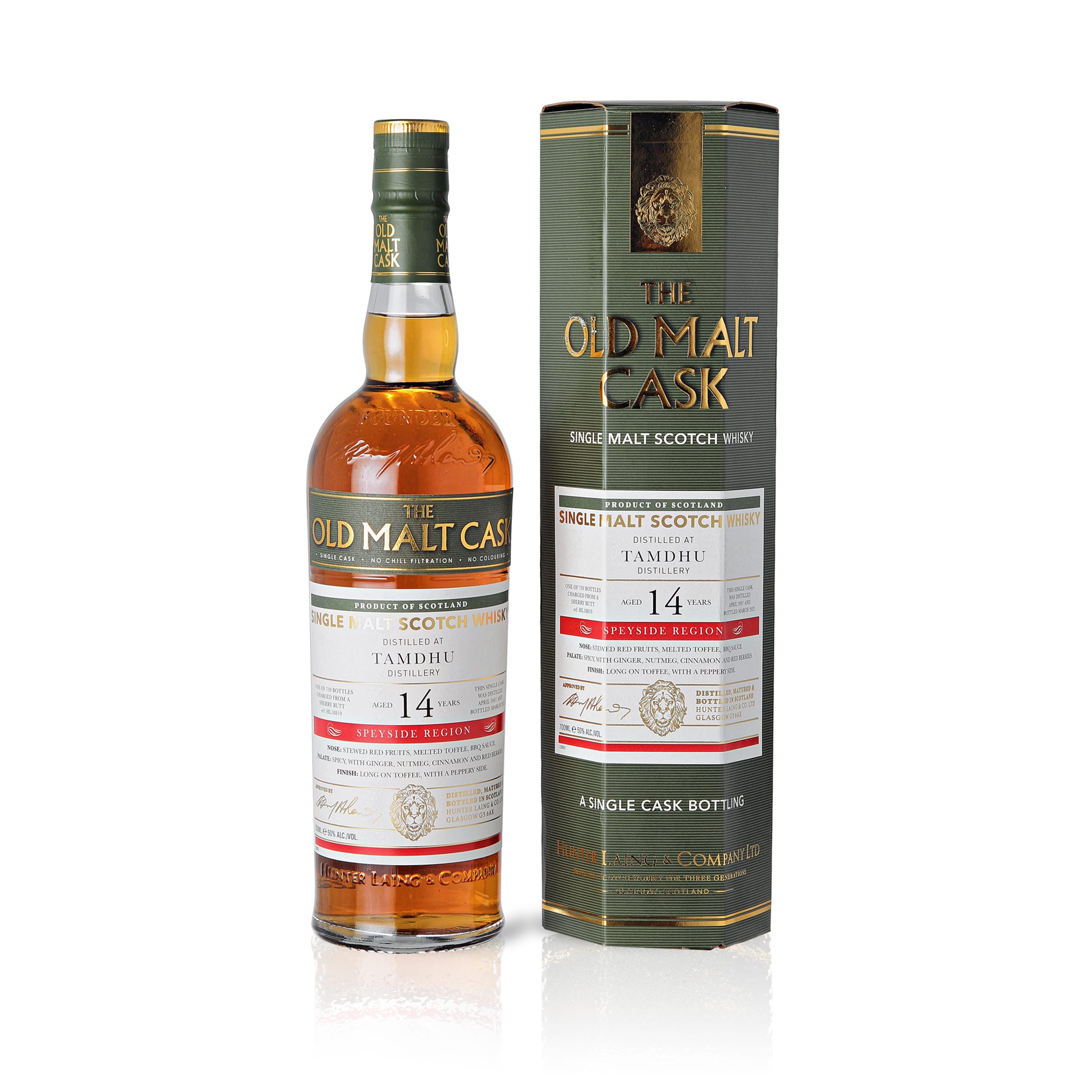 Tamdhu 2007/2022 - 14 Years Old - 50% Vol. - Hunter Laing - Old Malt Cask - OMC3057