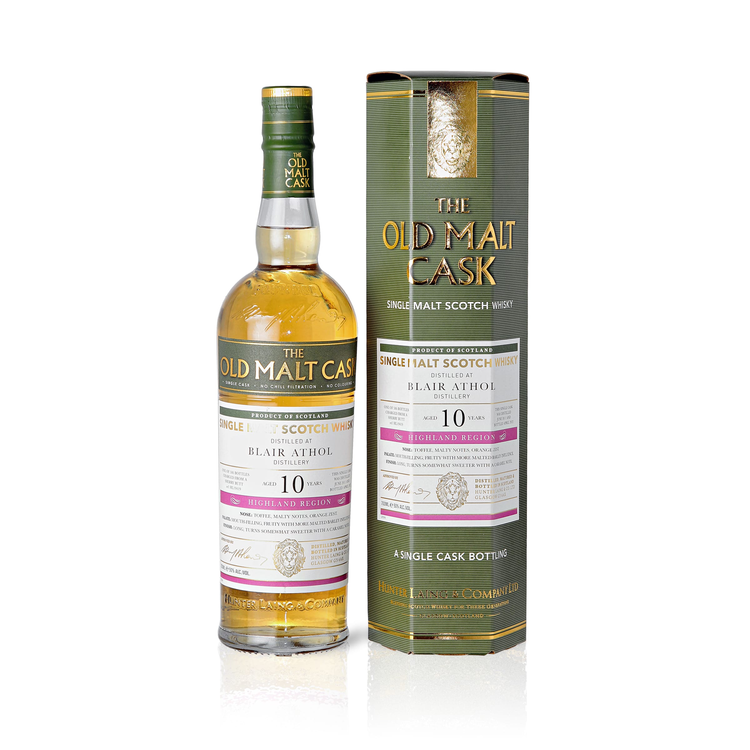 Blair Athol 2011/2022 - 10 Years Old - 50% Vol. - Hunter Laing - Old Malt Cask - OMC3136