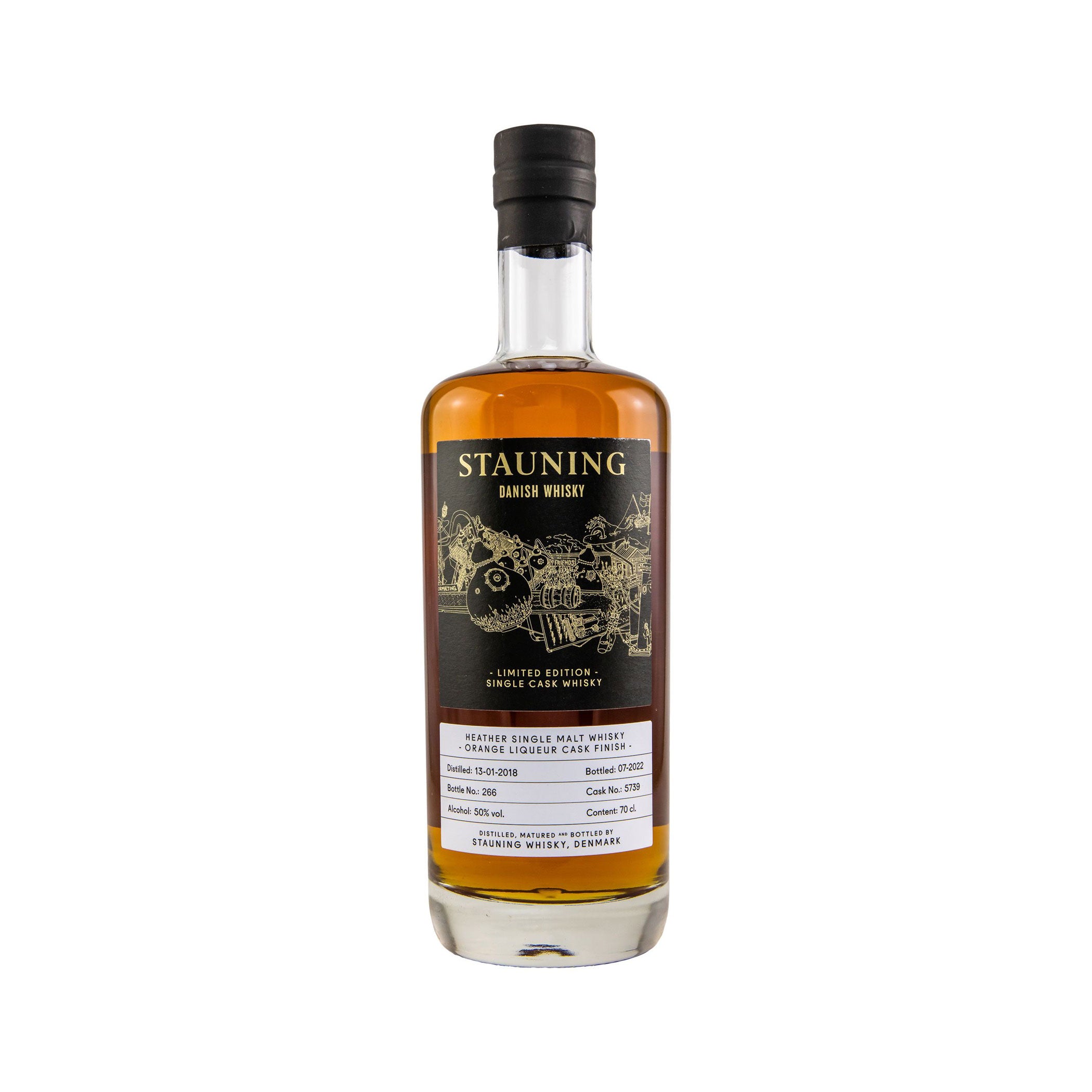 Stauning Danish Whisky - Heather 2018/2022 – Orange Liqueur Cask Finish - Exclusively bottled for Kirsch Import