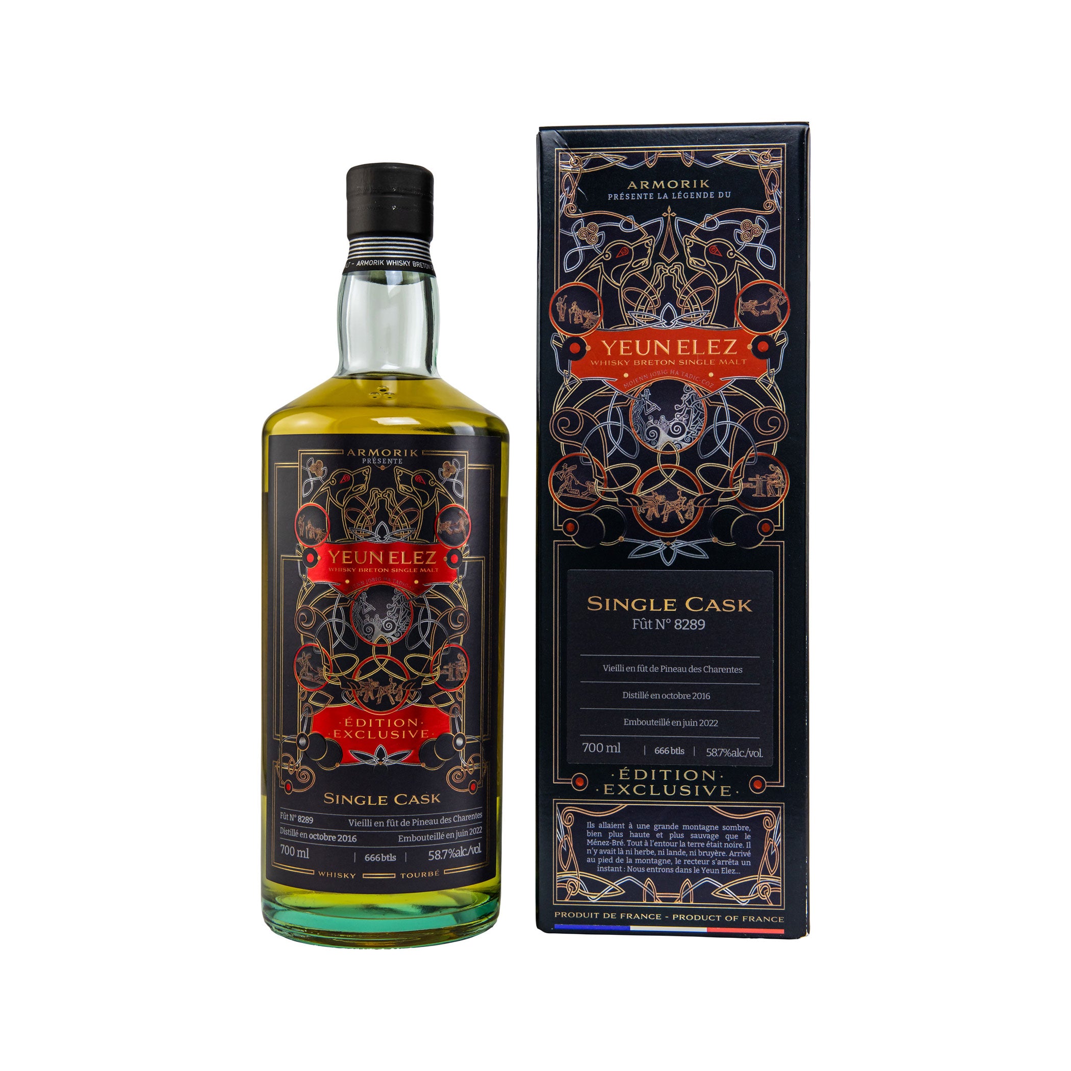 Armorik 2016/2022 - 5 Jahre - Yeun Elez Peated Breton - Cask Strength - #8289