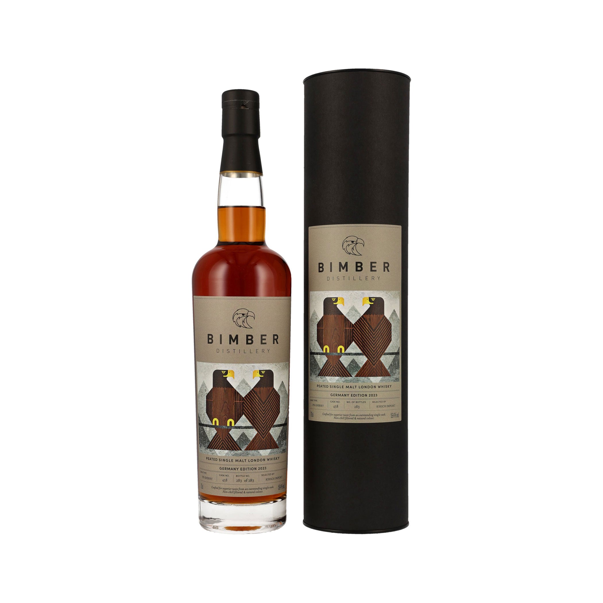 Bimber Pedo Ximénez Sherry Cask #458 – Peated Single Malt London WhiskyGermany Edition 2023