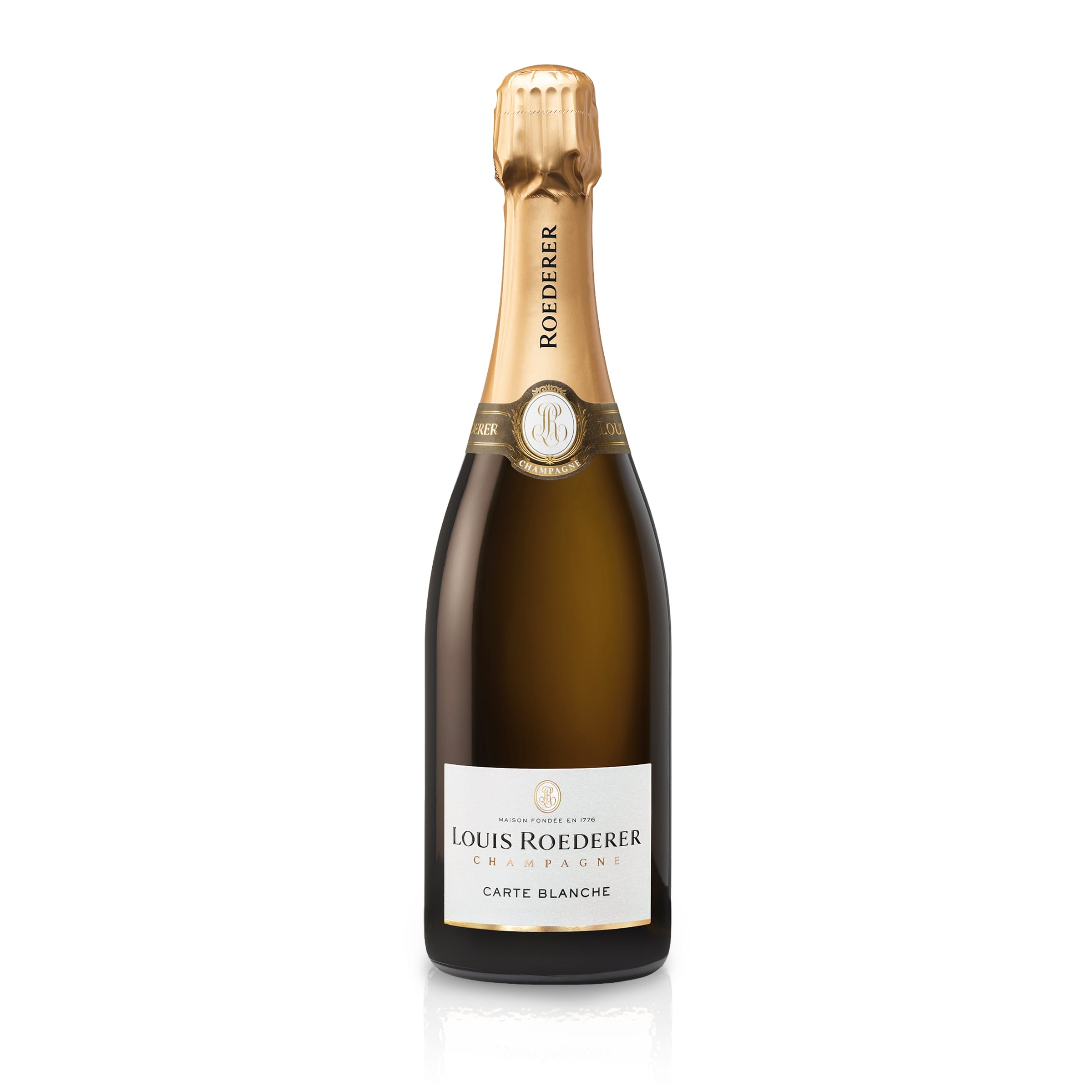 Roederer Carte Blanche Demi Sec Champagner in Grafik-Geschenkverpackung