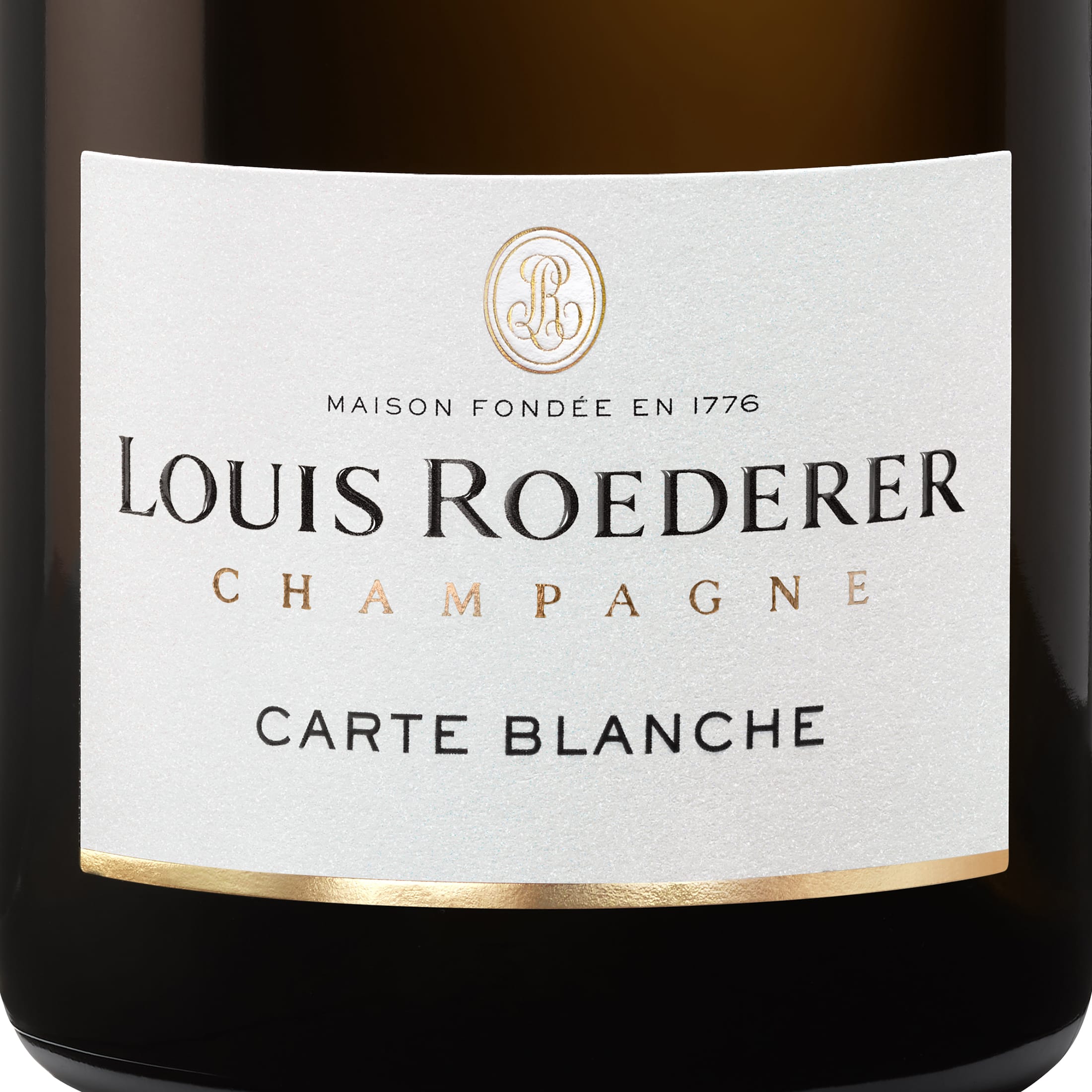 Roederer Carte Blanche Demi Sec Champagner in Grafik-Geschenkverpackung