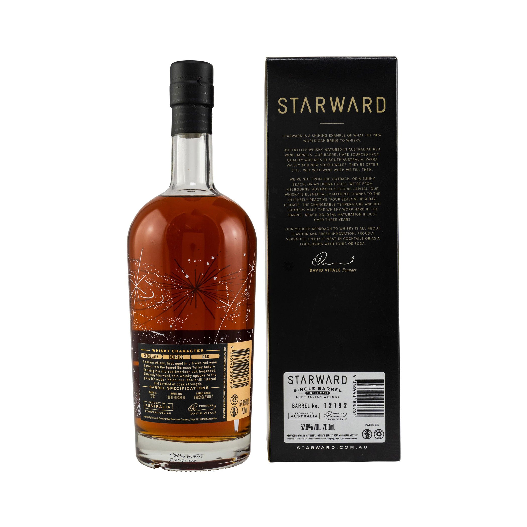 Starward 2016/2021 - 4 Years Old - Single Cask #12192