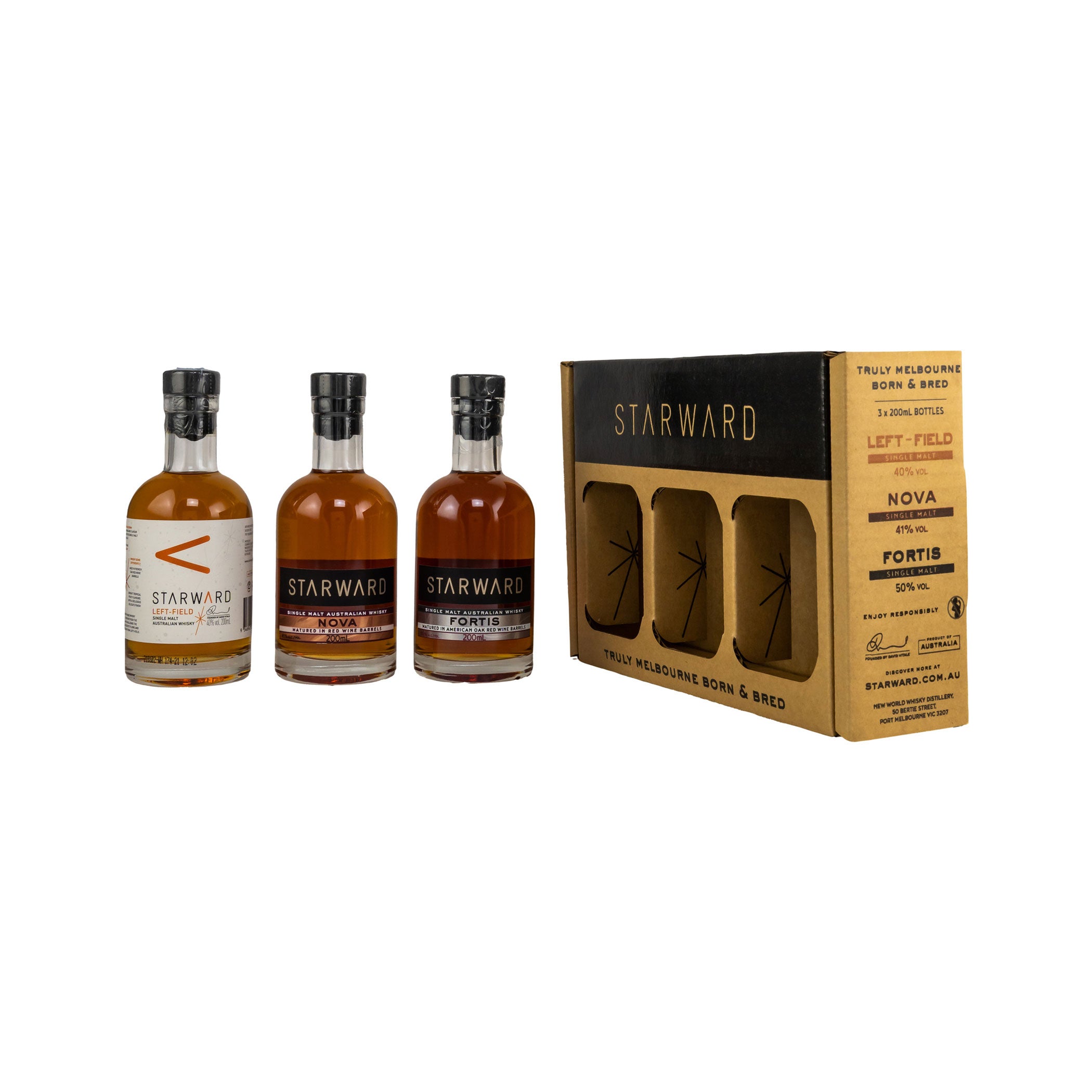 Starward Whisky 3-Piece Tasting Set in Gift Box