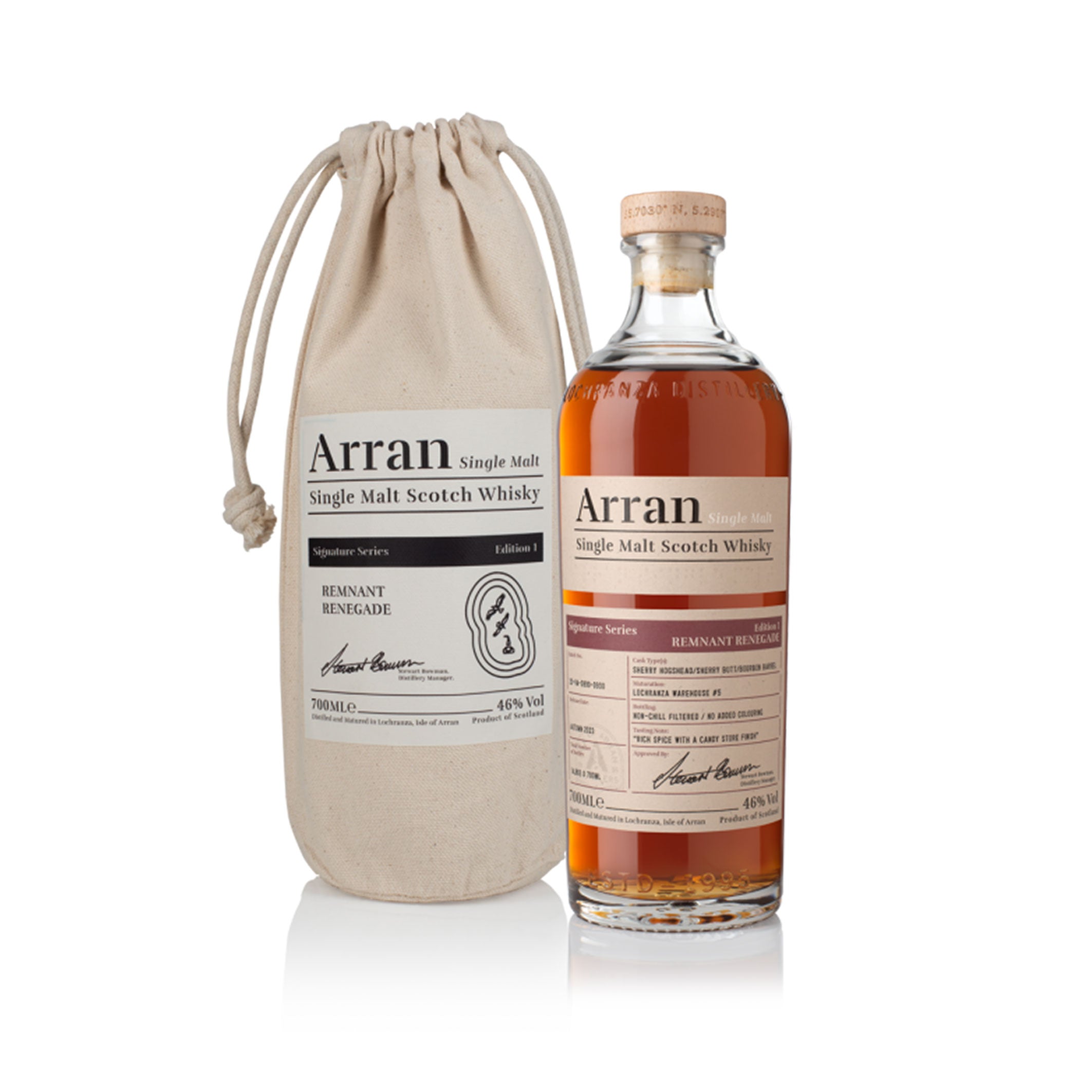 Arran Signature Series Edition 1 - Remnant Renegade 2023 - Single Malt Scotch Whisky - Isle of Arran