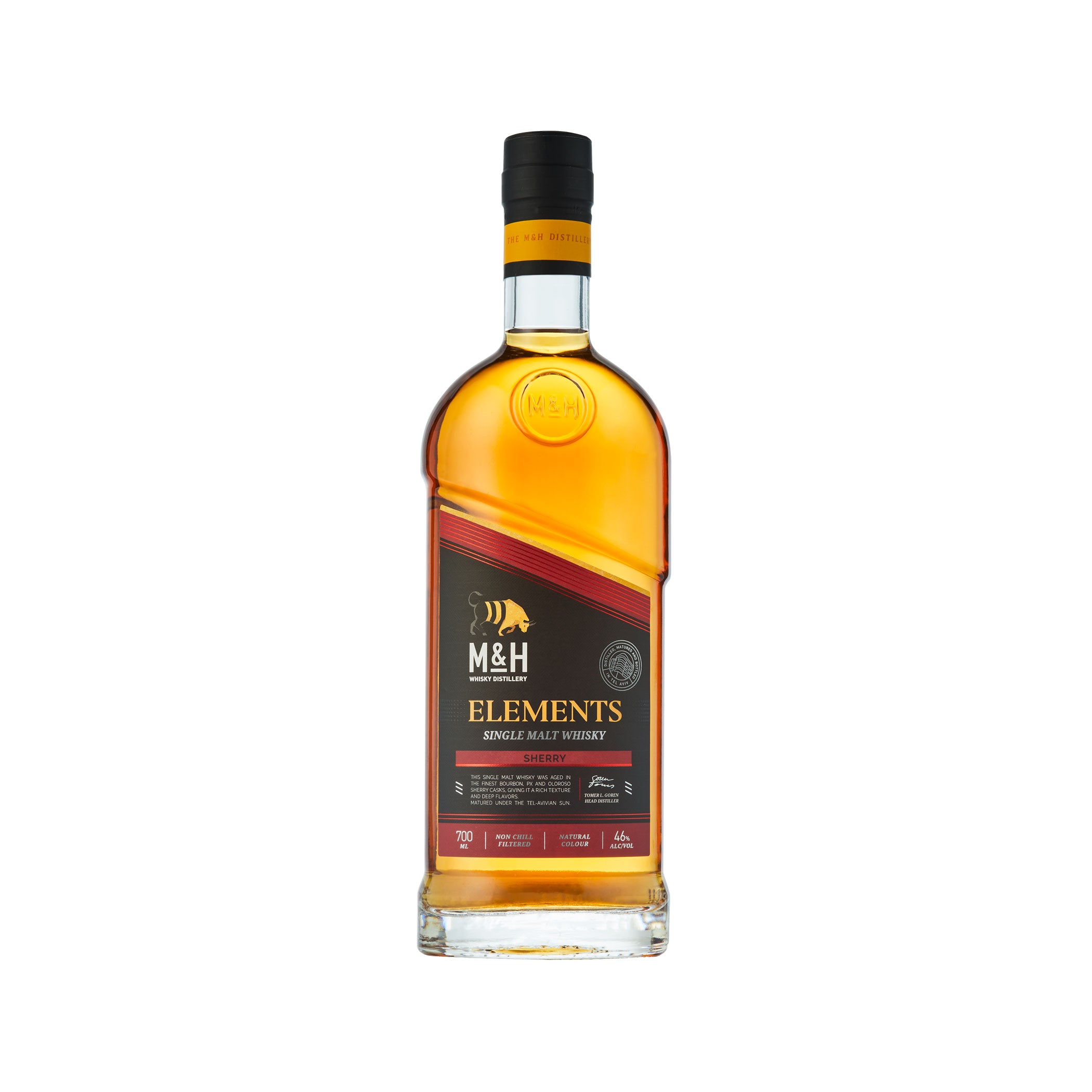 M&H Elements Sherry Cask Single Malt Whisky in Geschenkverpackung