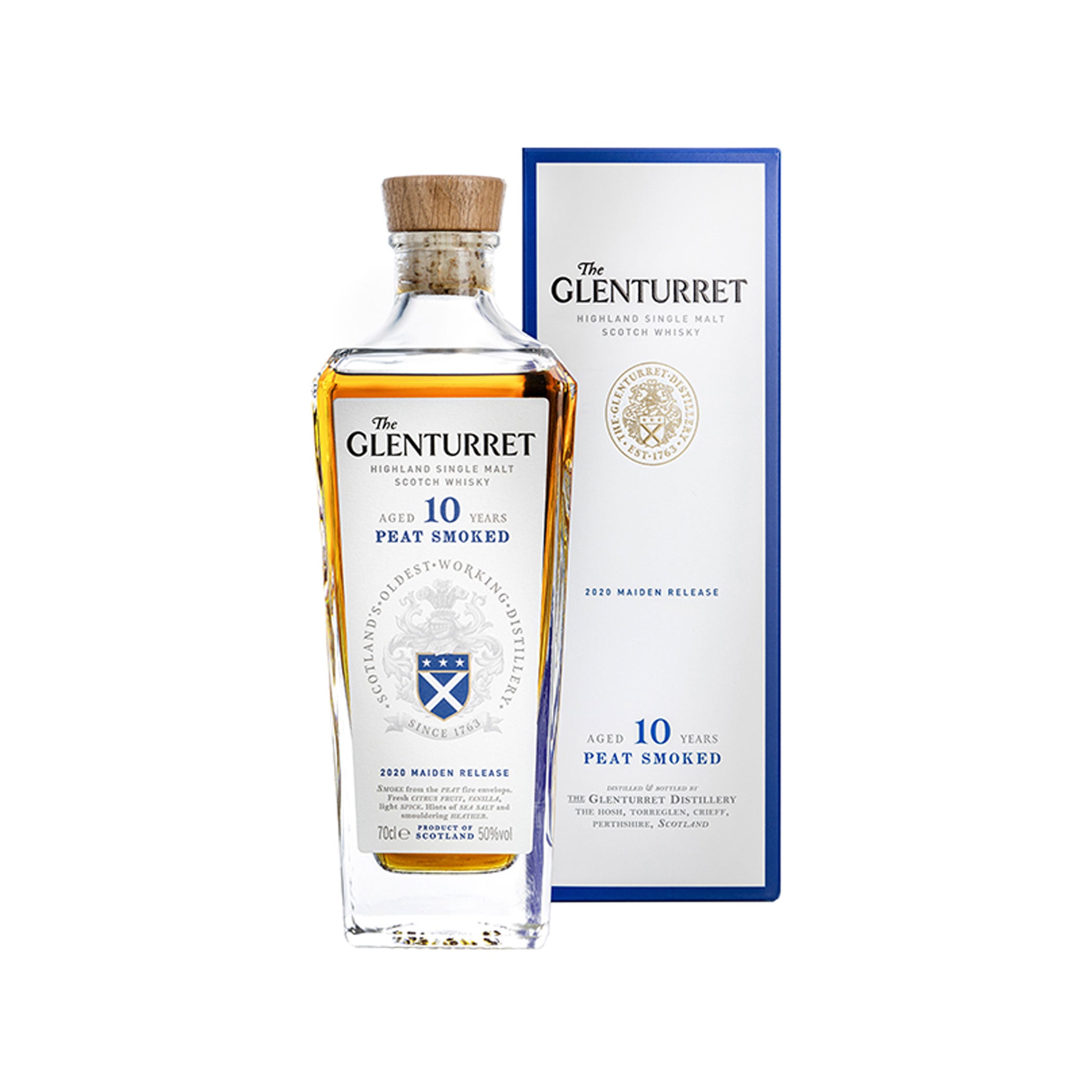 Glenturret 10 yo Peat Smoked 0,7L 50% vol. 2020 Maiden Release