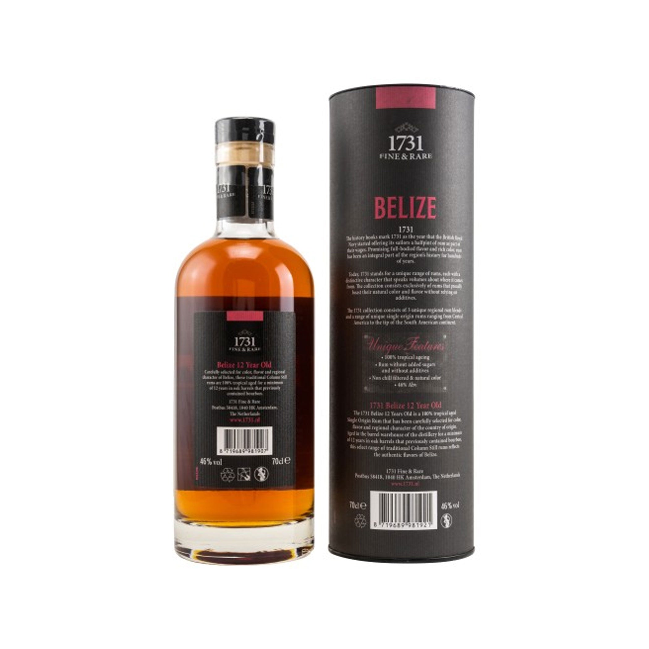 1731 Fine & Rare Rum - Belize 12 Jahre