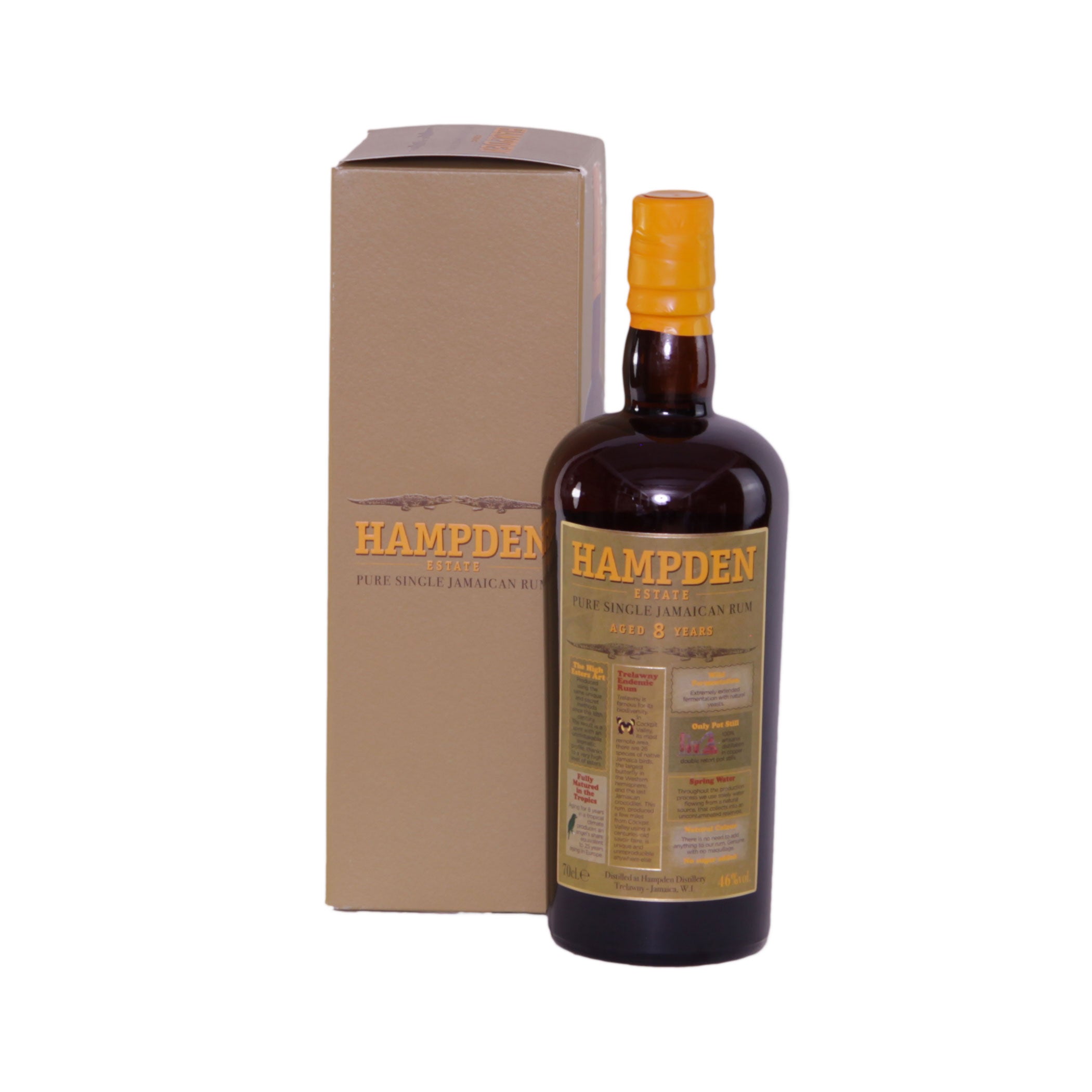 HAMPDEN 8 Jahre - Pure Single Jamaican Rum 46%
