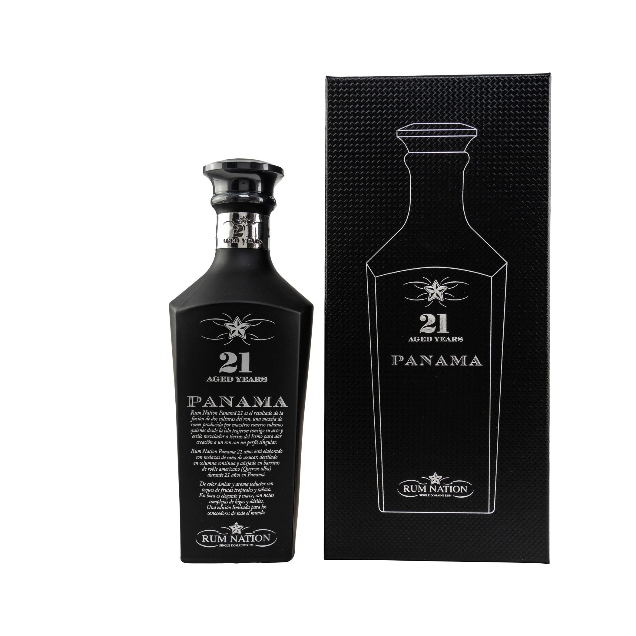 Panama 21 Years Black Decanter - Rum Nation