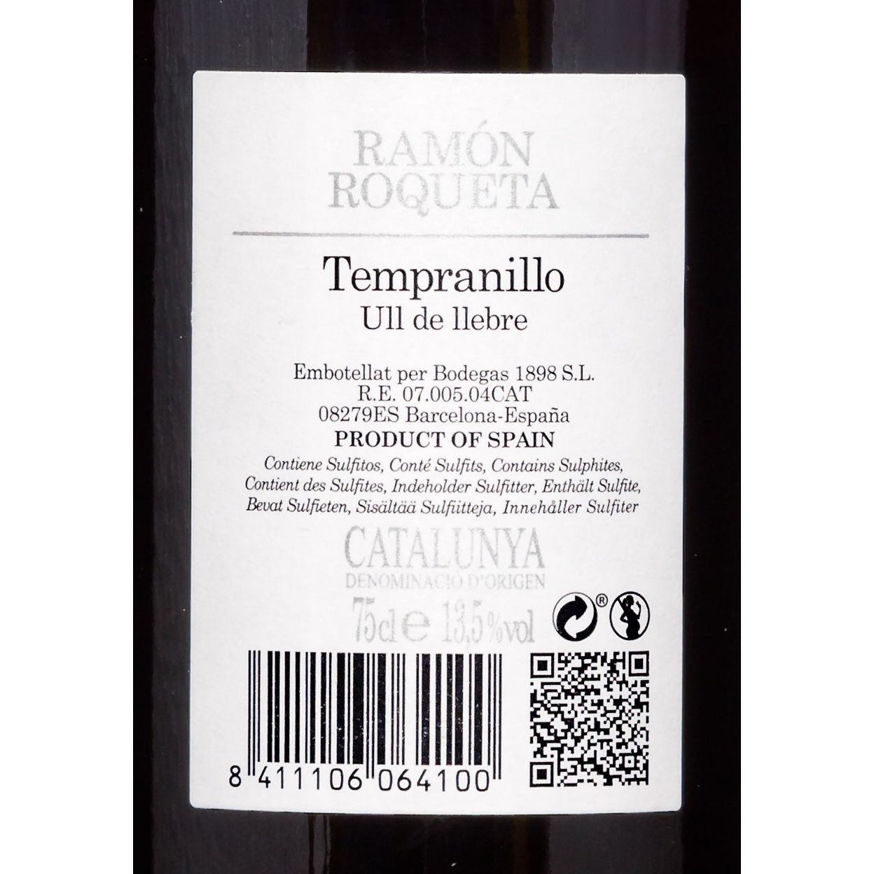 2015er Ramón Roqueta Do Catalunya "Tempranillo" - Bodegas R. Roqueta