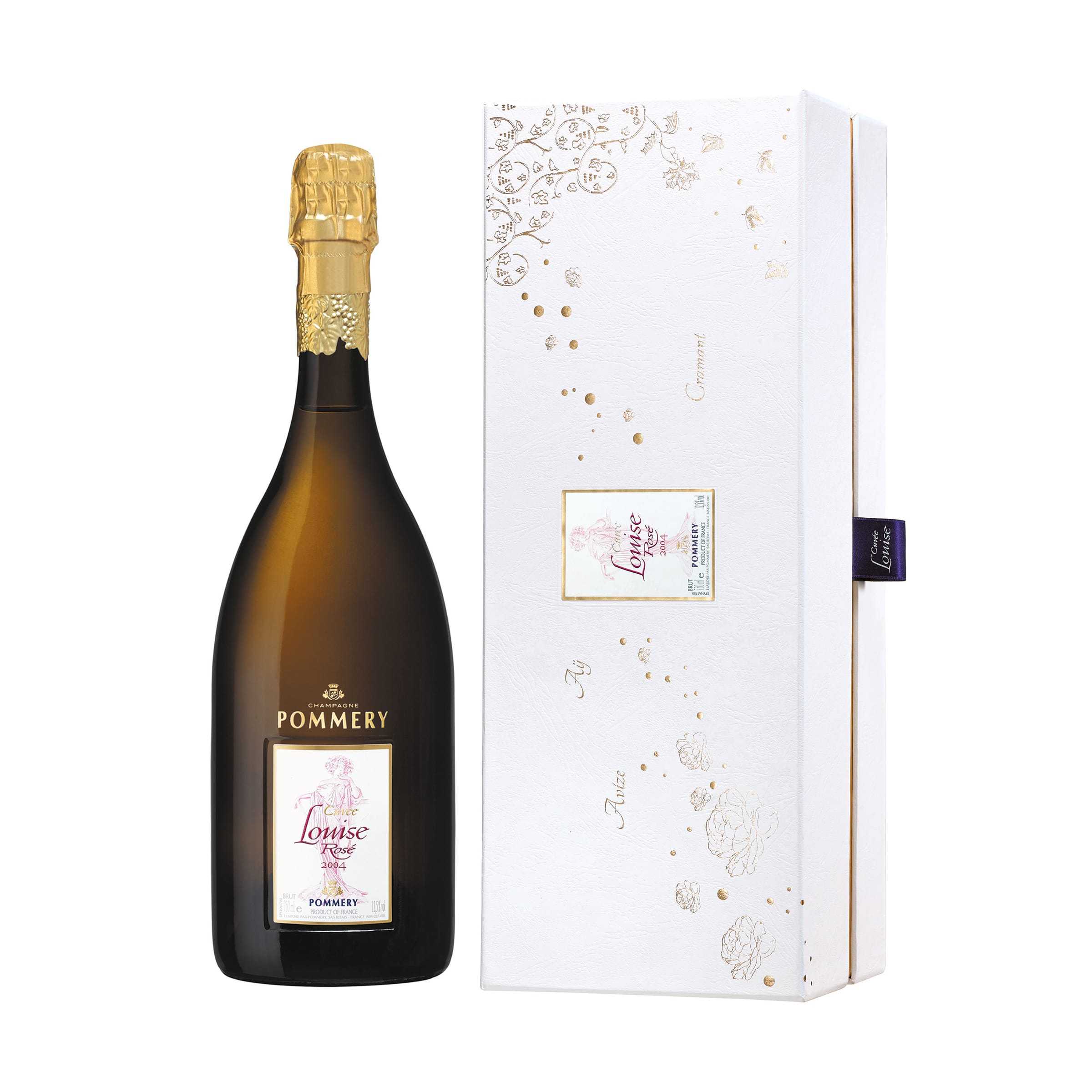 Pommery Cuvée Louise Rosé Vintage 2004 in Geschenkpackung