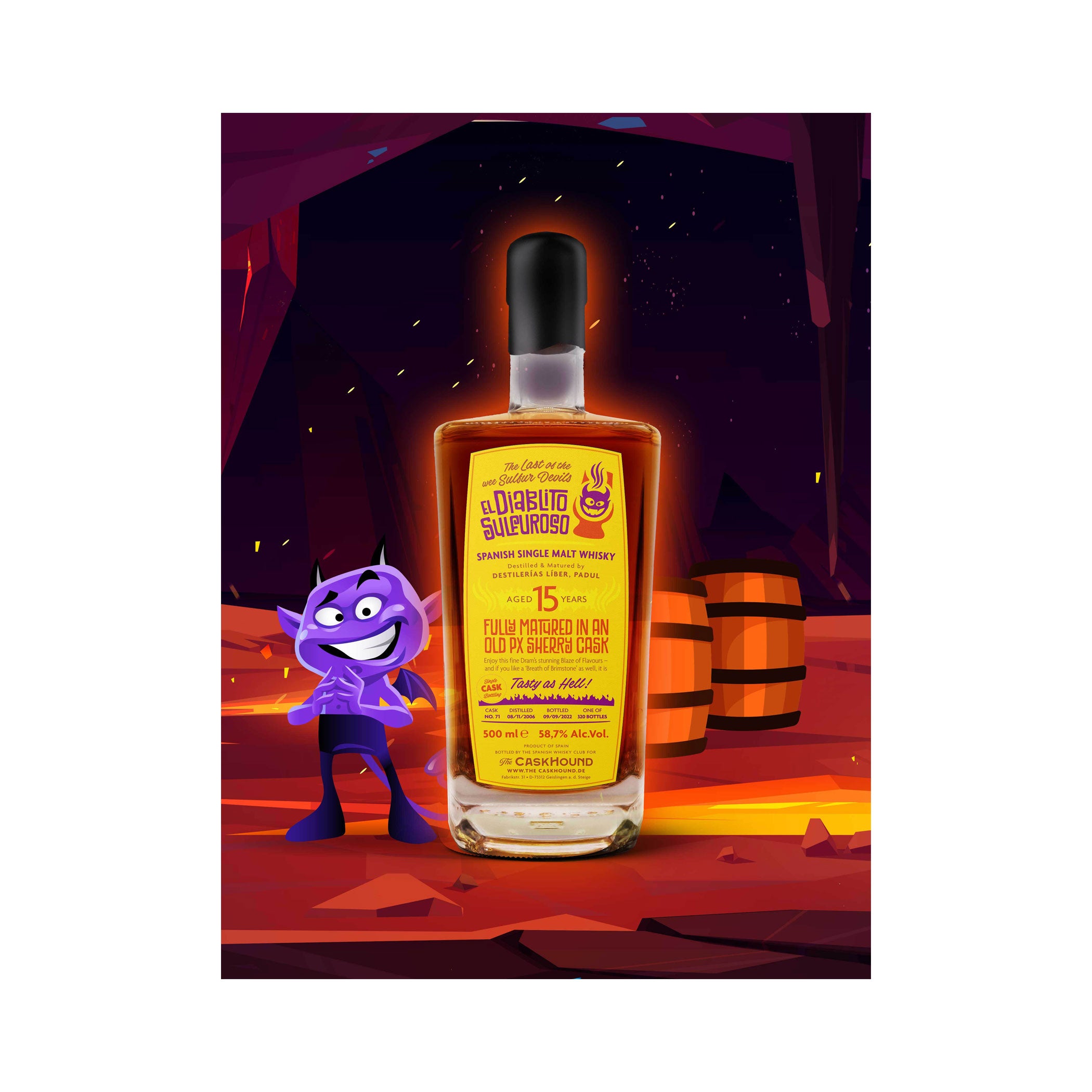 EL DIABLITO SULFUROSO - Spanish Single Malt Whisky - 15 Jahre alt