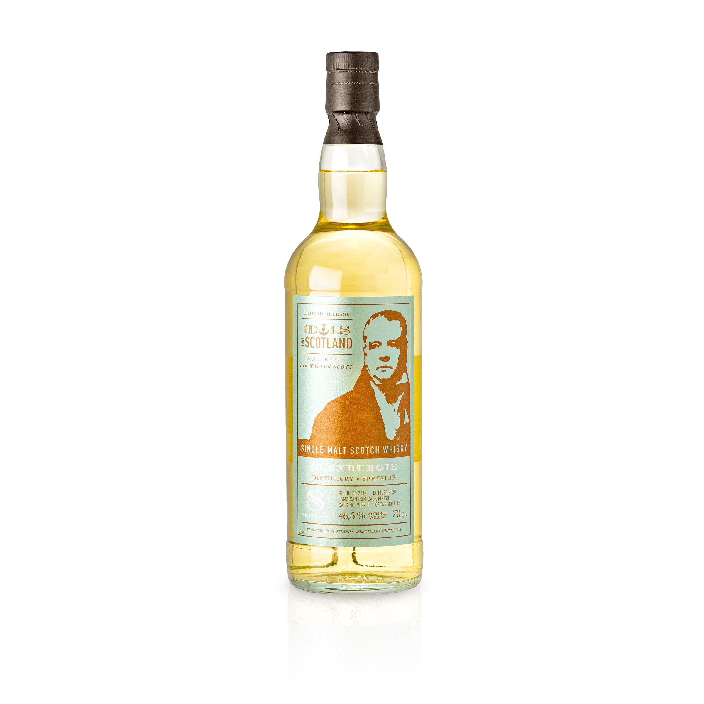 Idols of Scotland Glenburgie 2012 Jamaican Rum Finish BATCH EIGHT : Sir Walter Scott