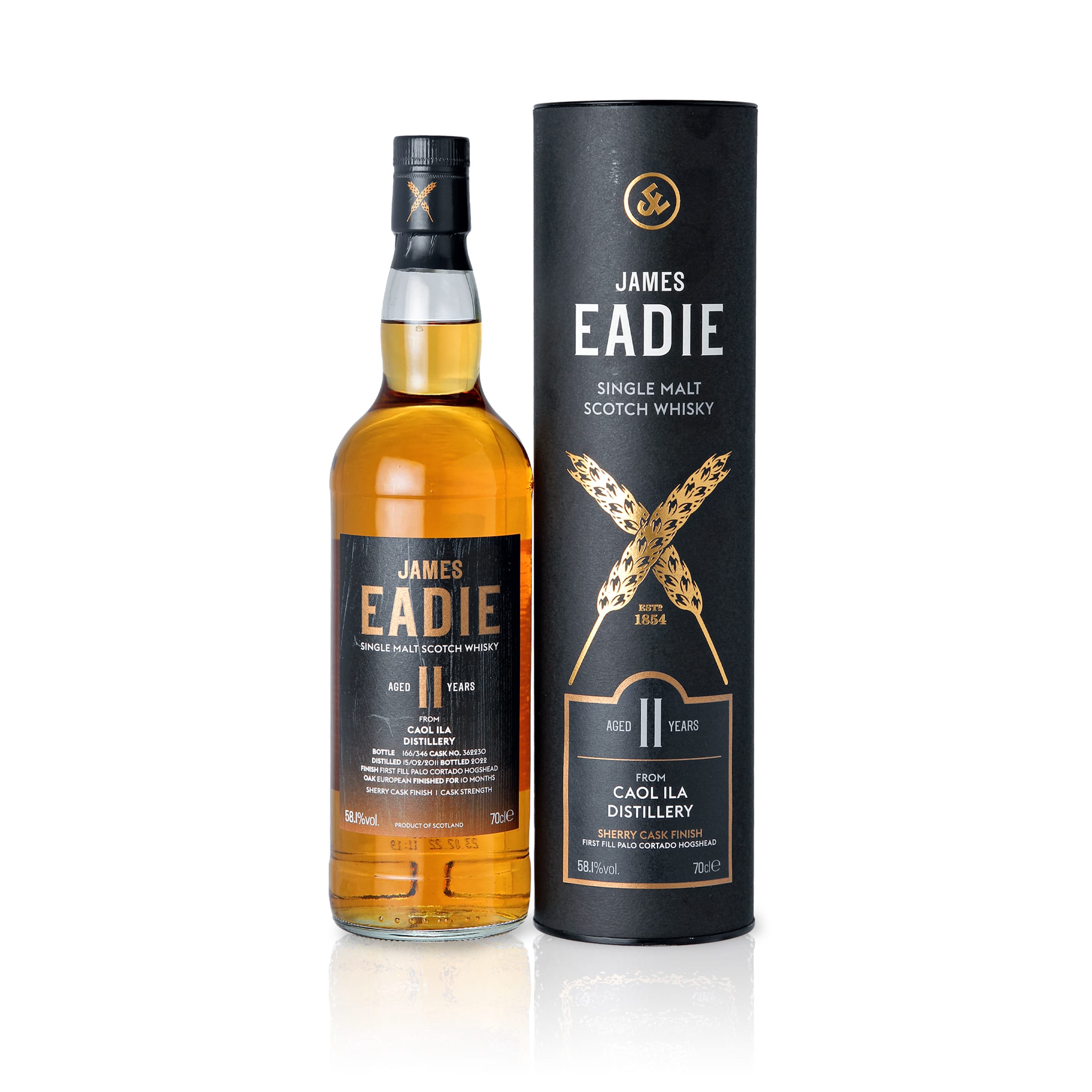 James Eadie, Caol Ila 11 Years Old 58.1% First Fill Palo Cortado Cask