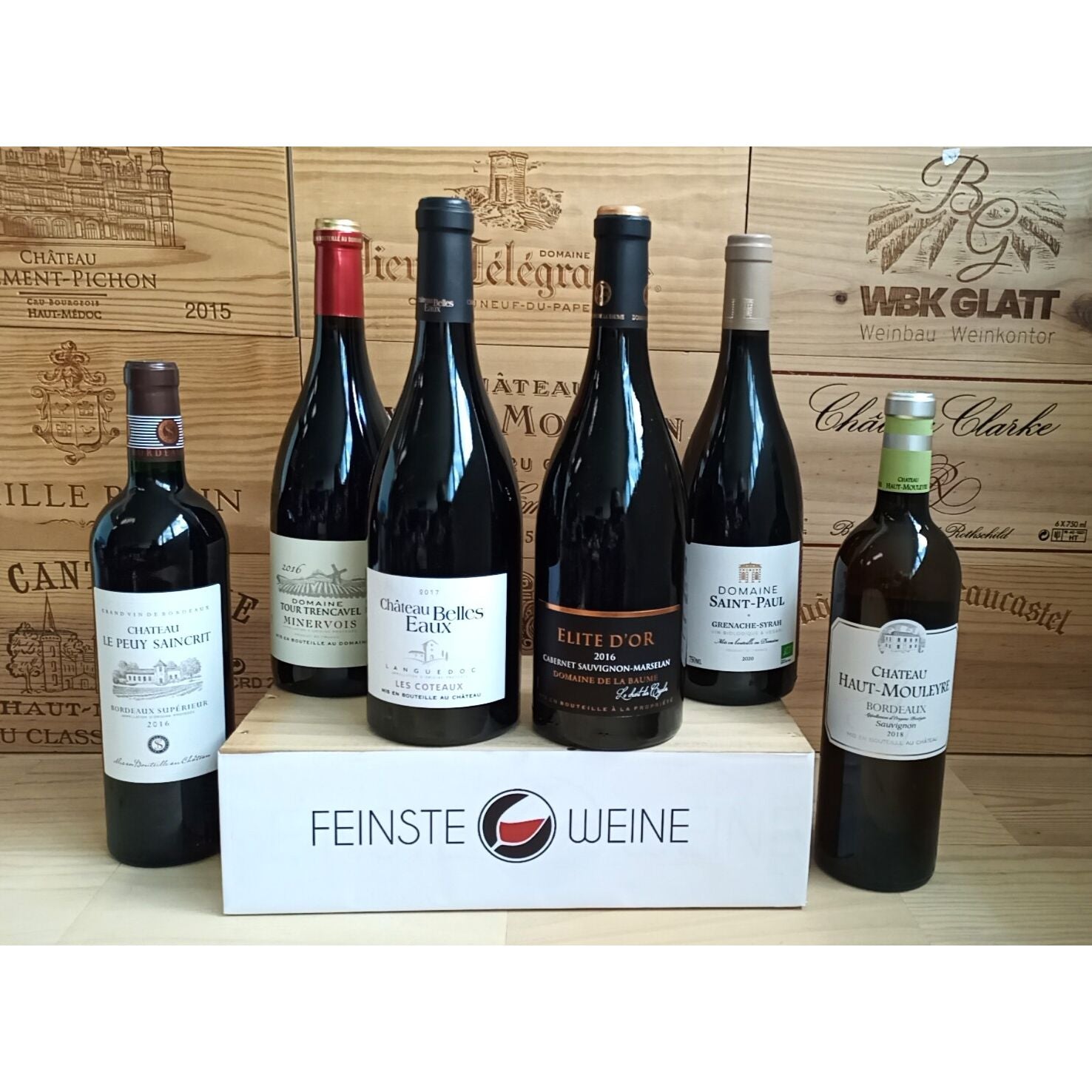 Feinste Weine - Weinselektion 6er Frankreich - Bordeaux / Pays DO'C Restposten #3