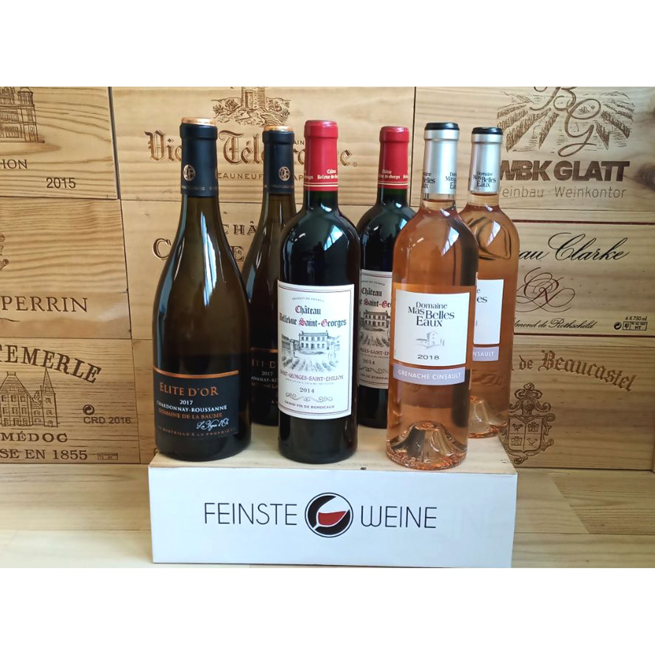 Feinste Weine - Weinselektion 6er Frankreich - Bordeaux / Pays d'Oc