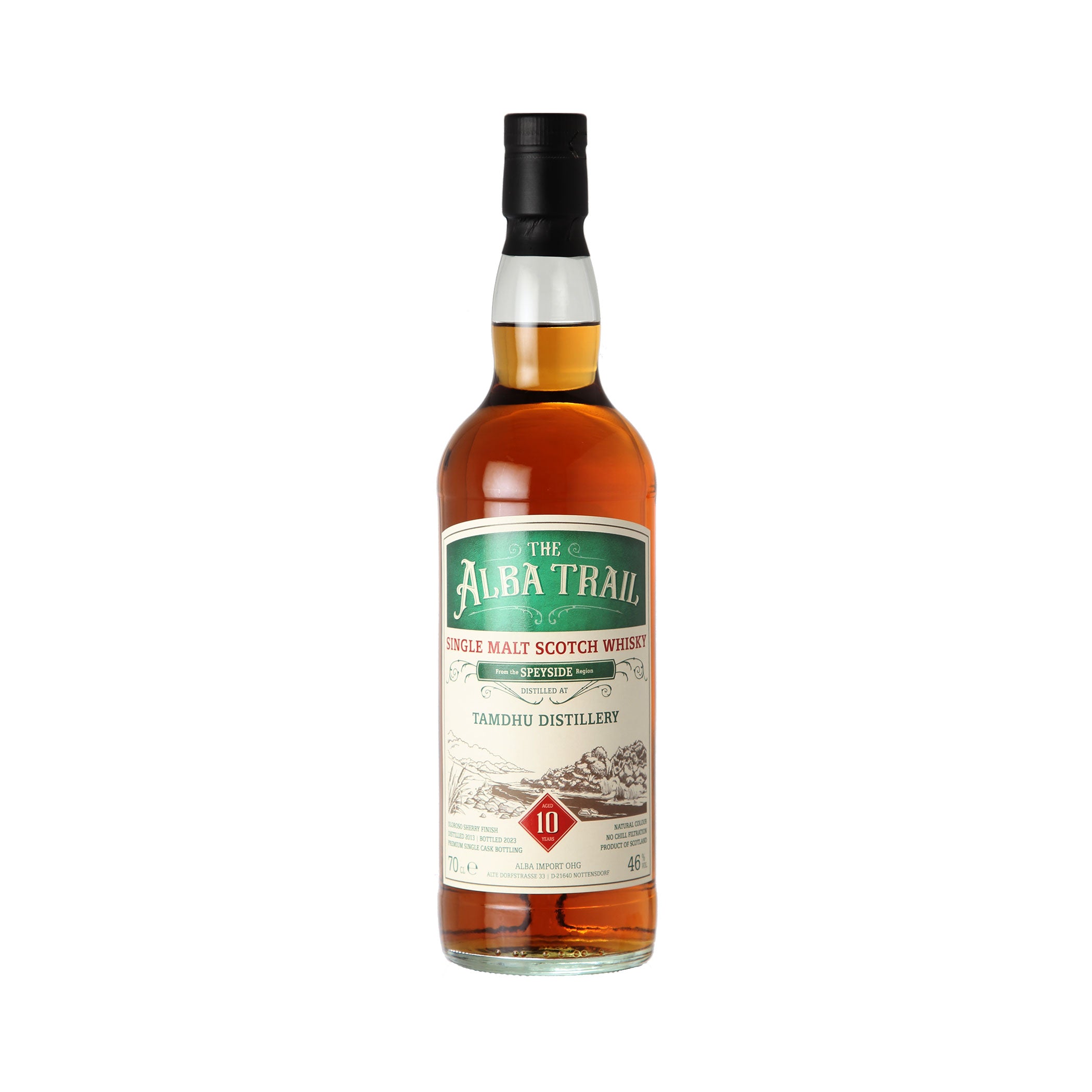 Tamdhu 2013/2023 10 Years - Oloroso Sherry Finish - Speyside Single Malt Scotch Whisky - The Alba Trail