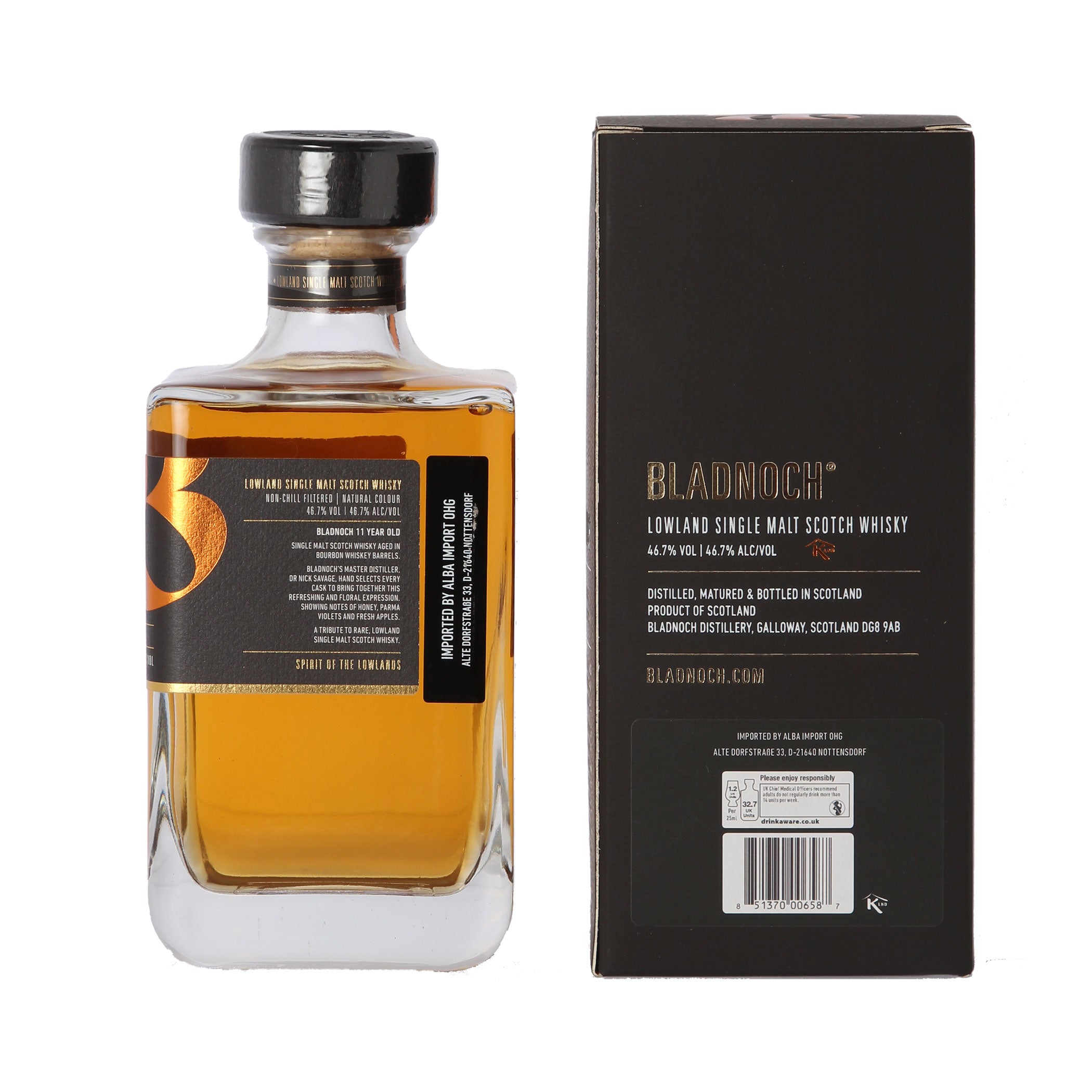 Bladnoch 11 Years Old – Bourbon Cask – Release 2022 – Annual Release – Single Malt Scotch Whisky