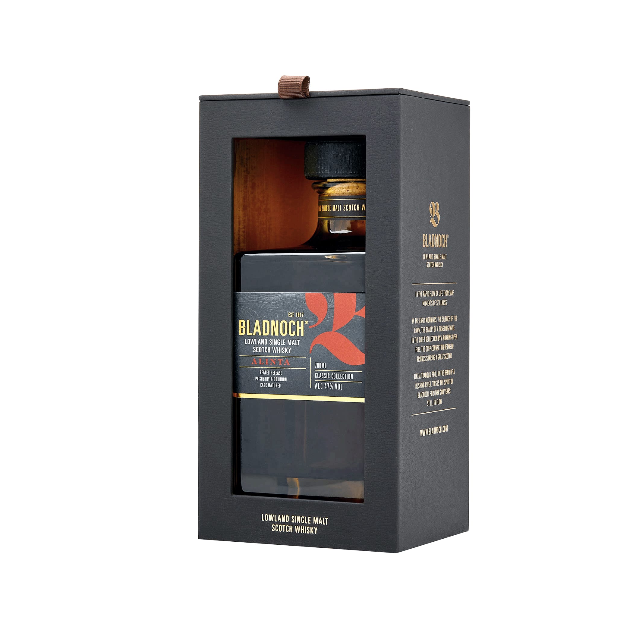 Bladnoch Alinta Peated Release, PX Sherry & Bourbon Cask Matured