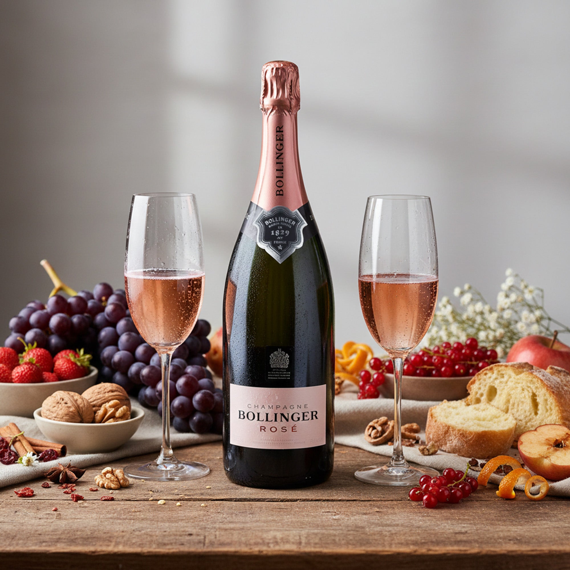 Bollinger Rosé Champagner Brut in Holzkiste 3l