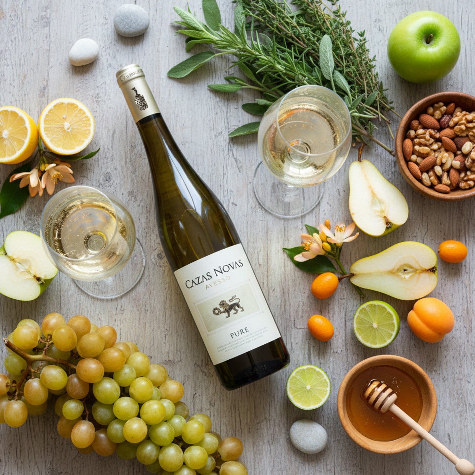Cazas Novas Pure Avesso Vinho Verde Weißwein Frisch Mineralisch 12,5% vol 0,75 L