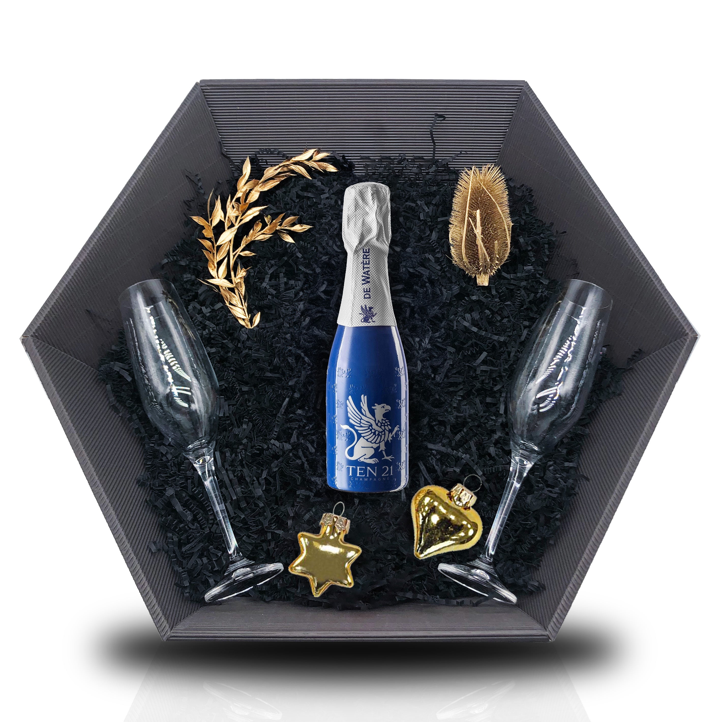 Champagne de Watère TEN21 0,75L 12,5% Vol Giftbasket