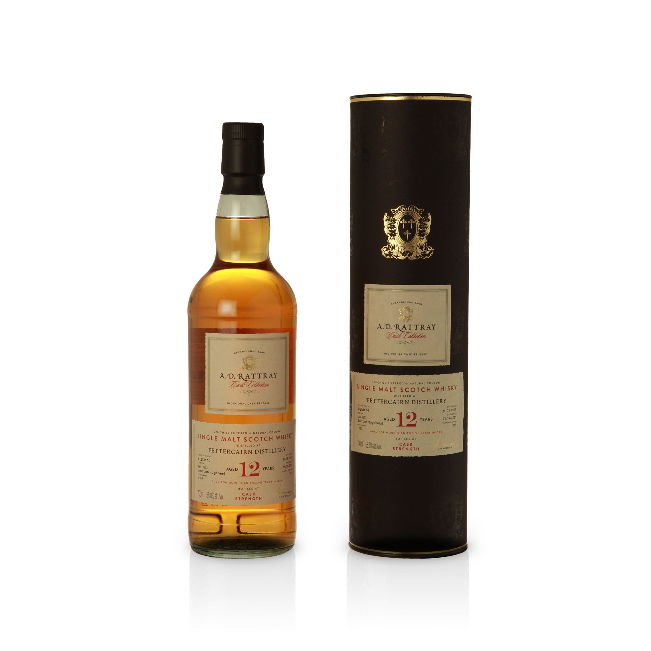 Fettercairn, 2009, 12 Jahre, 1st Fill Bourbon Hogshead - A.D. RATTRAY – Cask Collection -