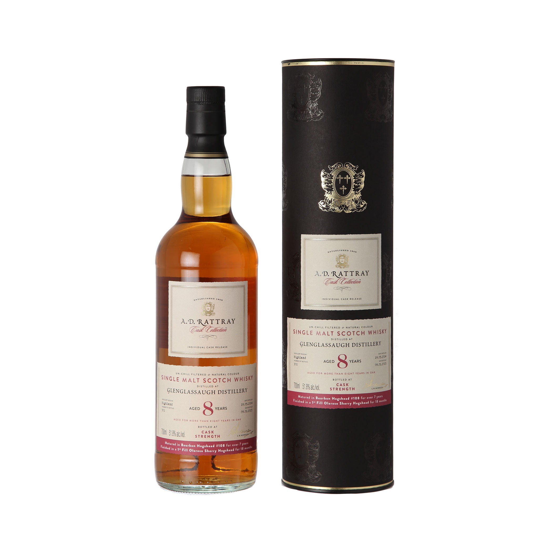 Glenglassaugh 2014/2023 8 Jahre - Oloroso Sherry Finish - A.D. Rattray - Single Malt Scotch Whisky
