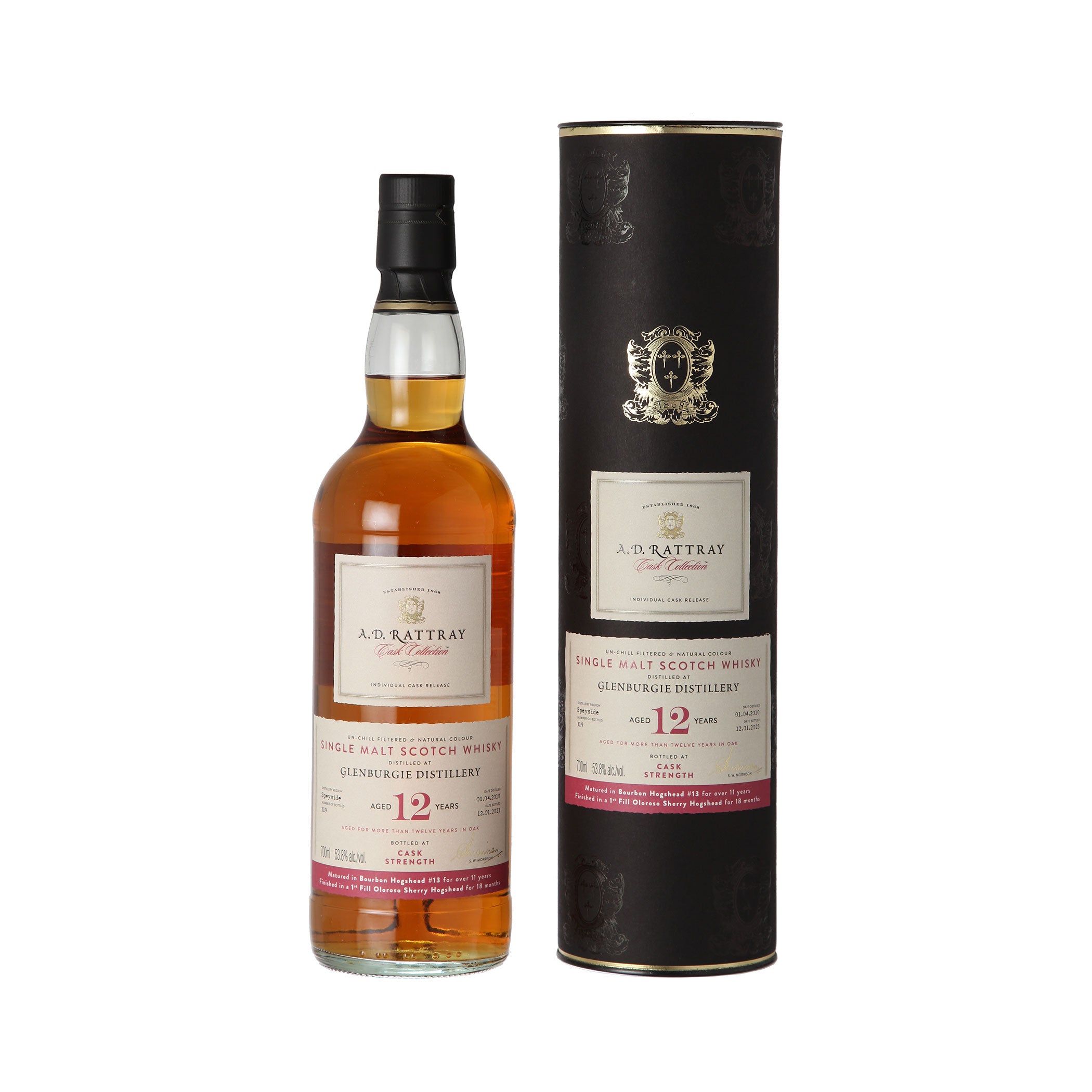 Glenburgie 2010/2023 12 Years Old, Oloroso Sherry Finish - A.D. Rattray - Single Malt Scotch Whisky
