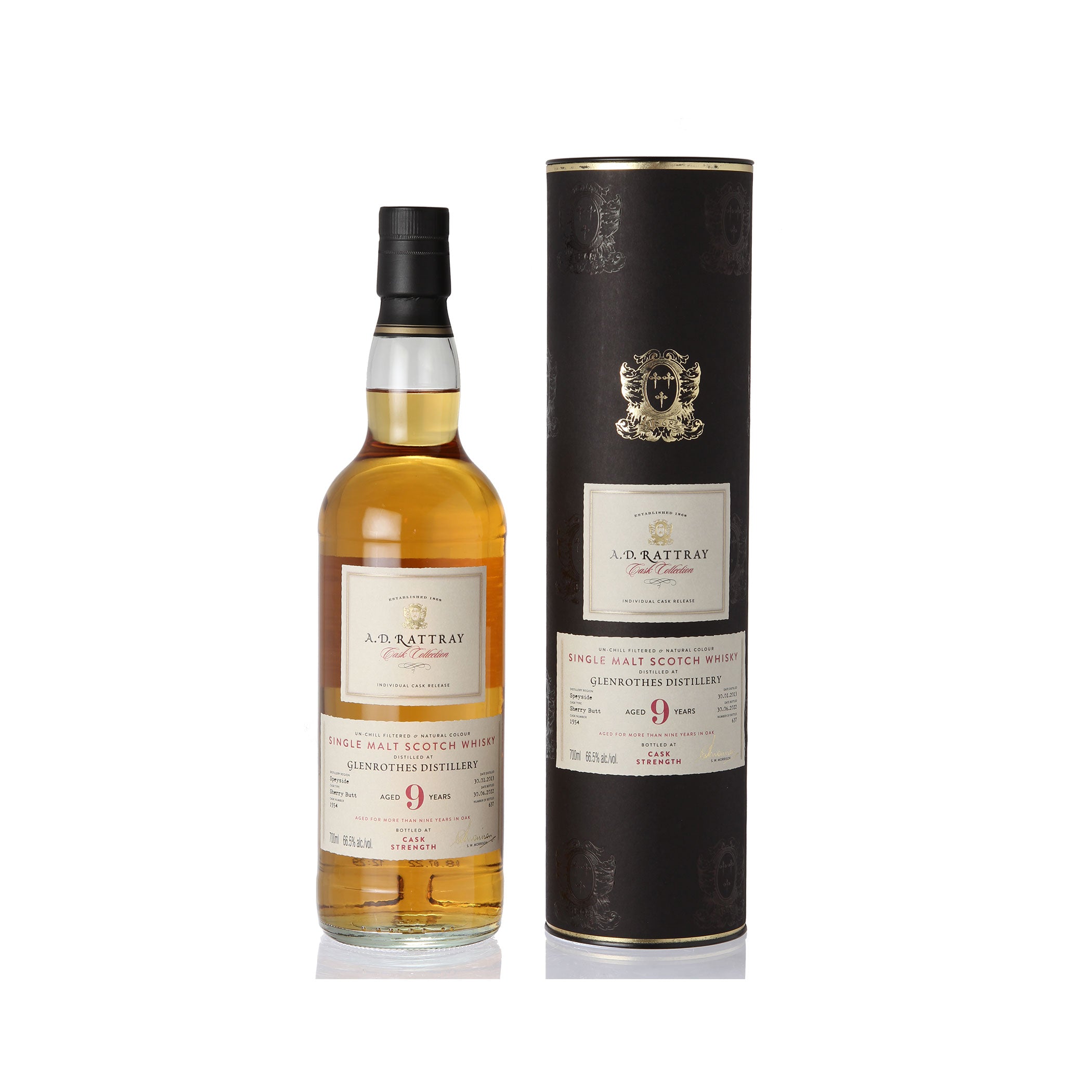 Glenrothes, 2013, 9 Years Old, Sherry Butt - A.D. RATTRAY – Cask Collection -
