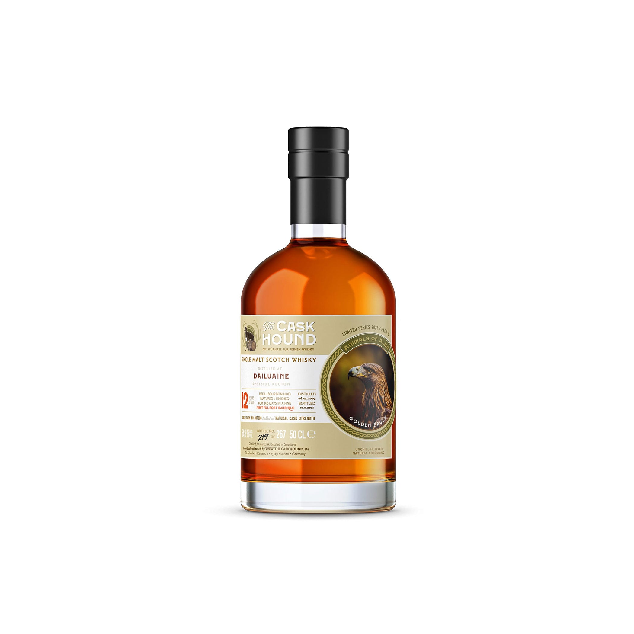 Dailuaine 2009 - 12 Years Old - 1st Fill Port Barrique Finish - 54.8% Vol - 0.5l - The Caskhound