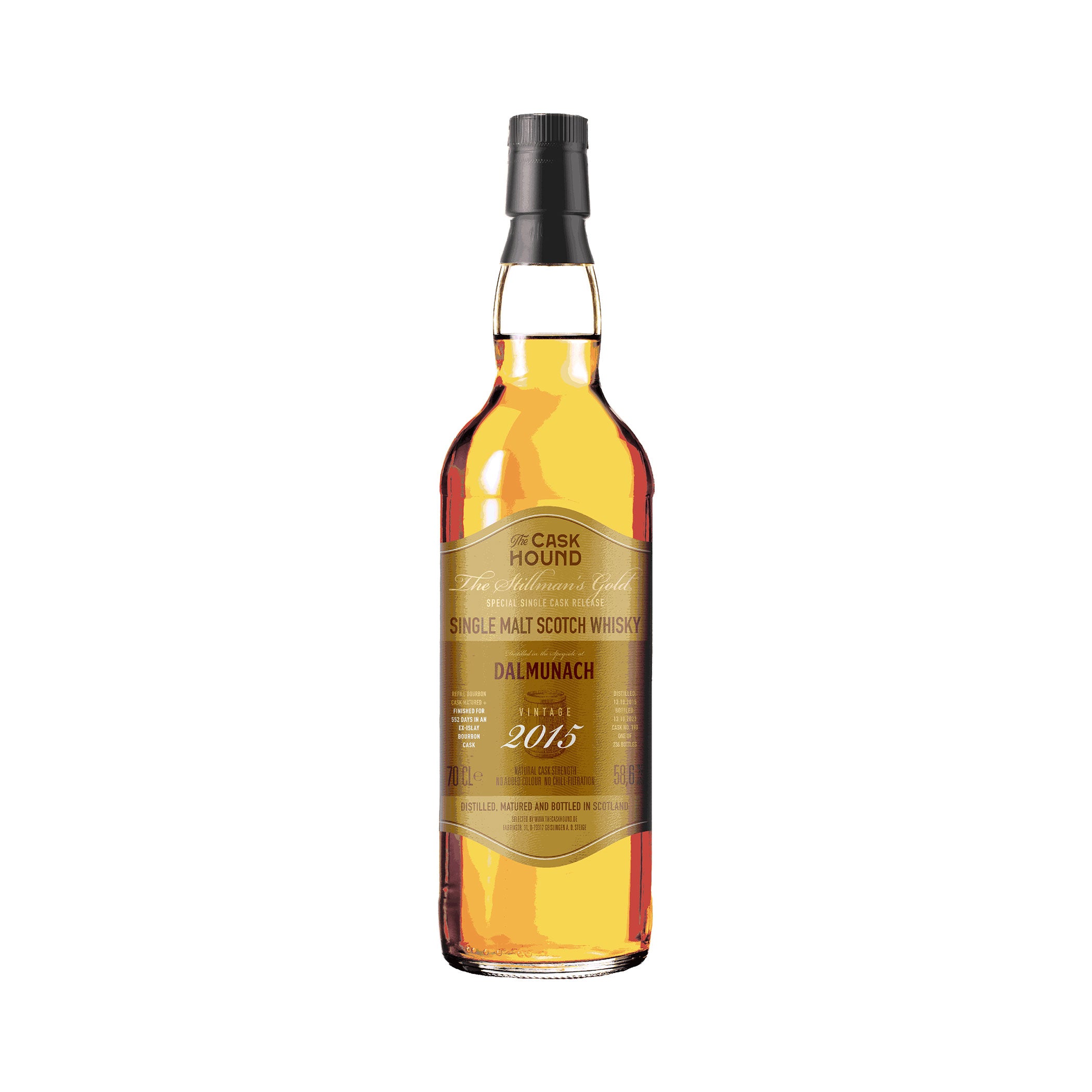 Dalmunach 2015/2023 - 8 Years Old - The Stillman's Gold - Ex-Islay Cask Finish - The Caskhound