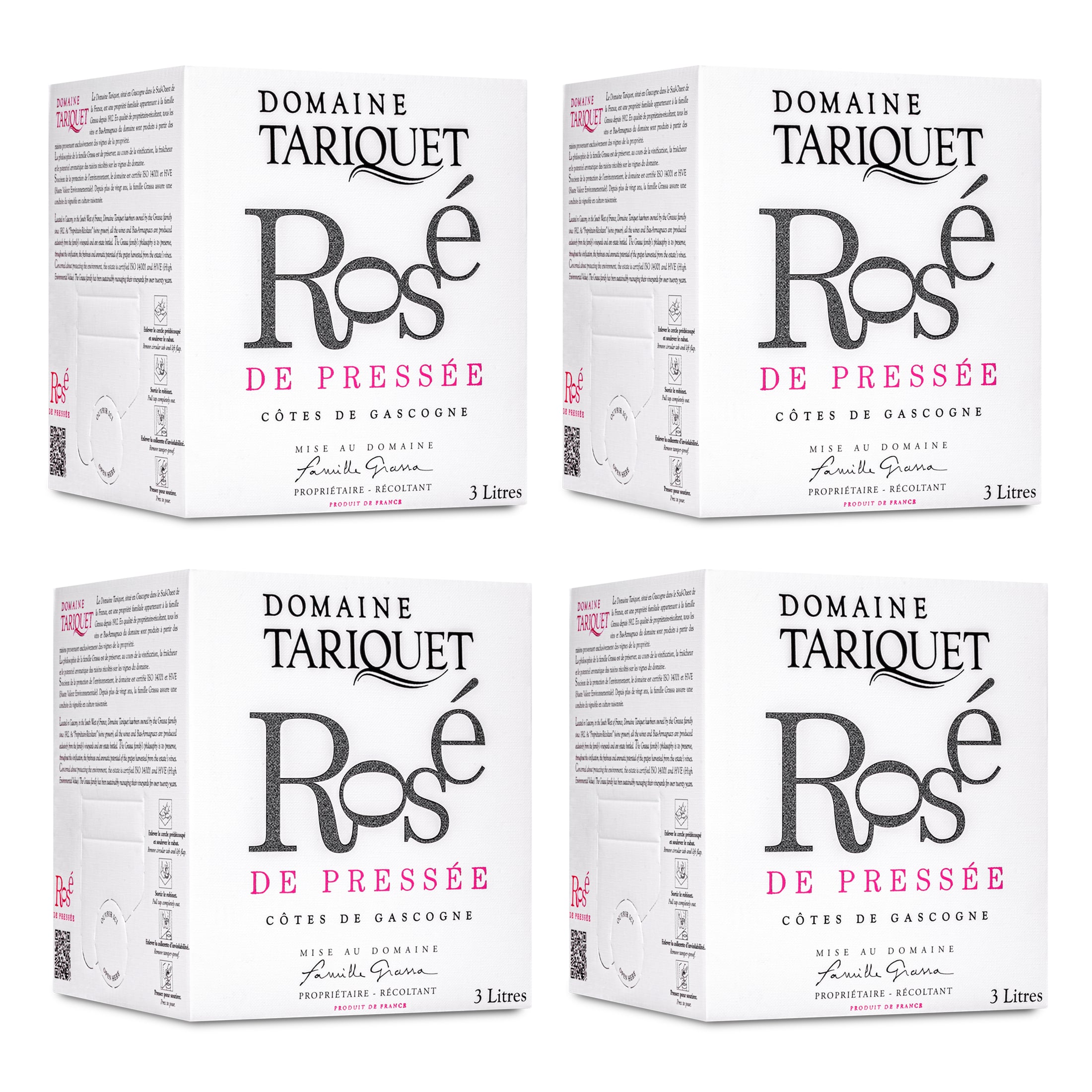 Domaine Tariquet - Rosé - Côtes de Gascogne IGP - trocken - Bag-in-Box 3L