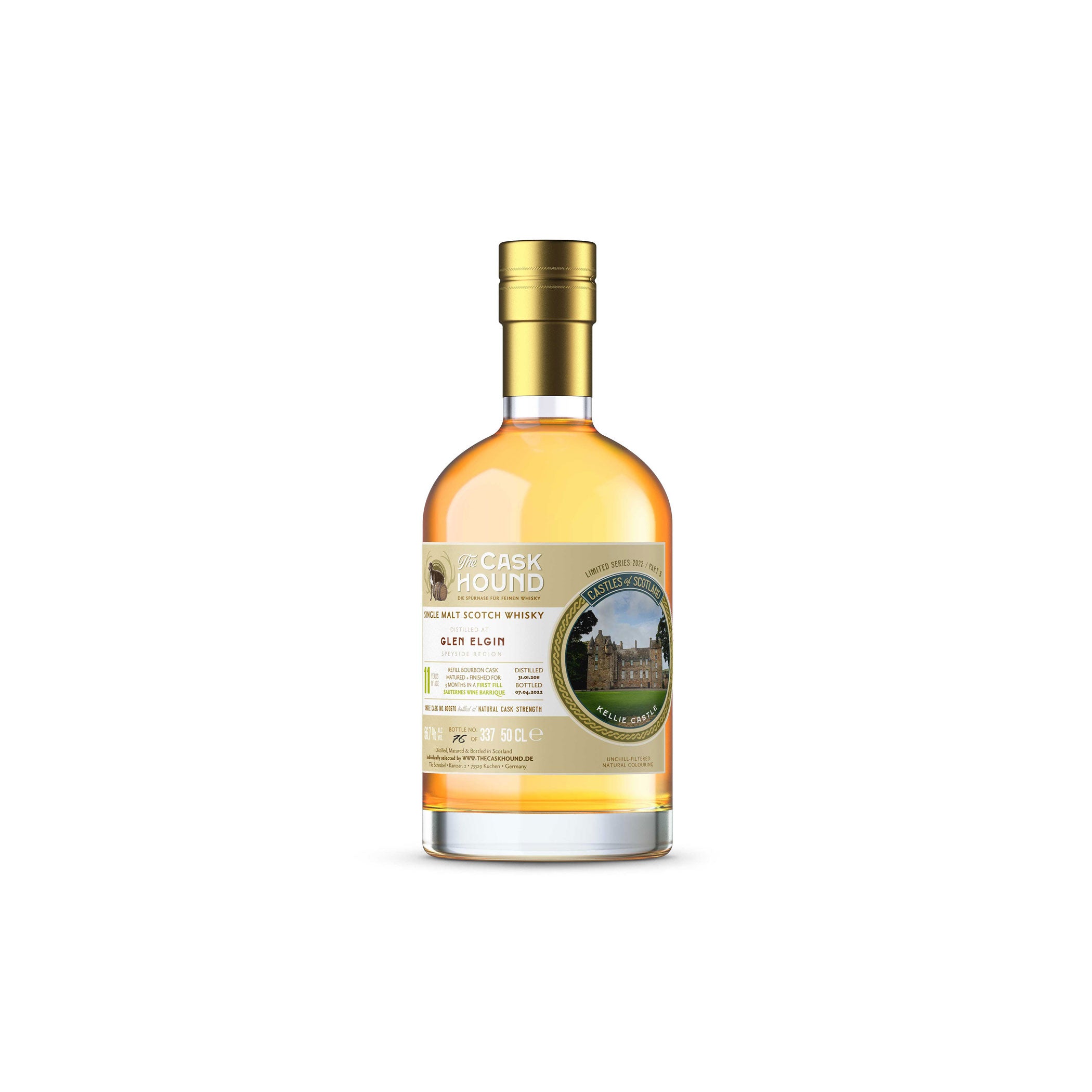 Glen Elgin Speyside Single Malt Scotch Whisky, 11 Years Old (2011/2022) - The Caskhound