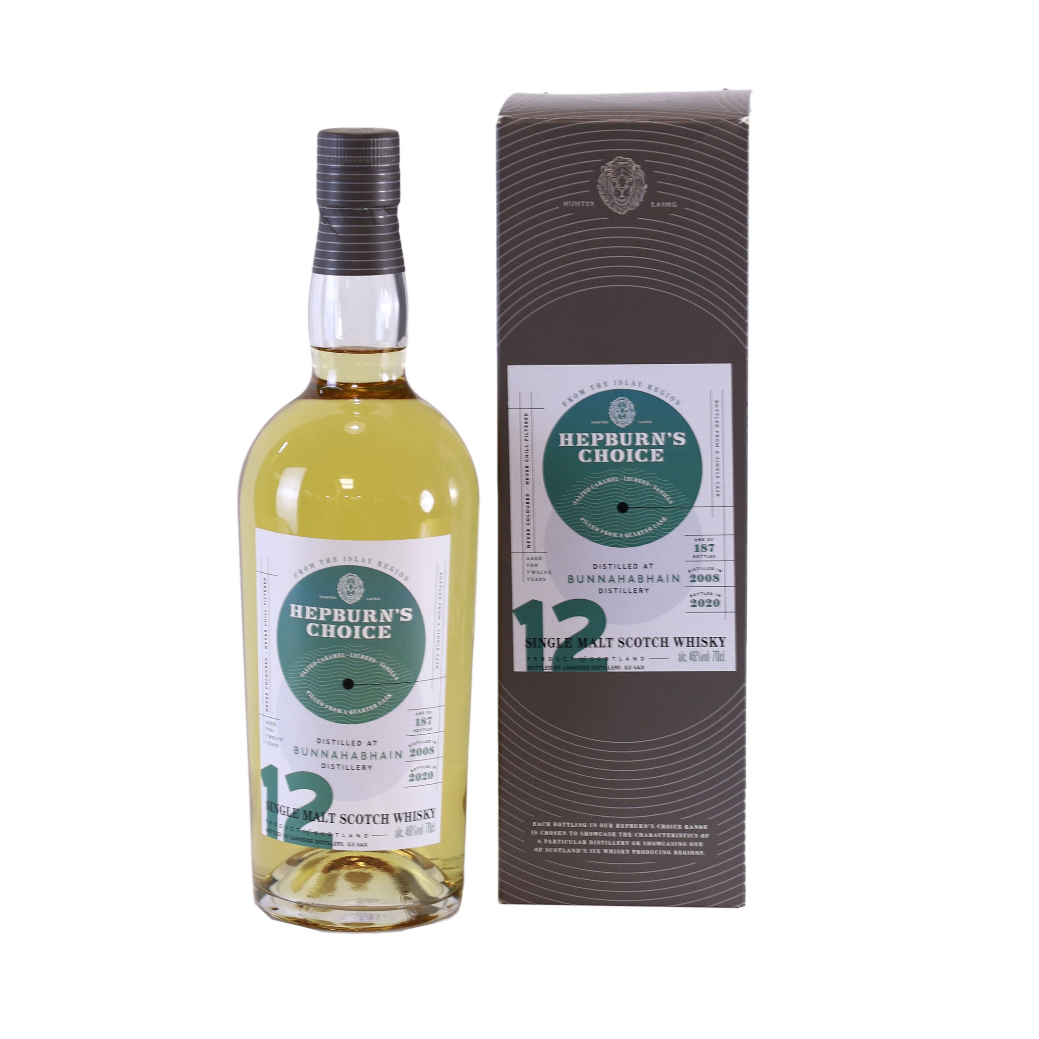 Bunnahabhain Hepburn's Choice Quarter Cask 2008/2020 12 Years, 46%