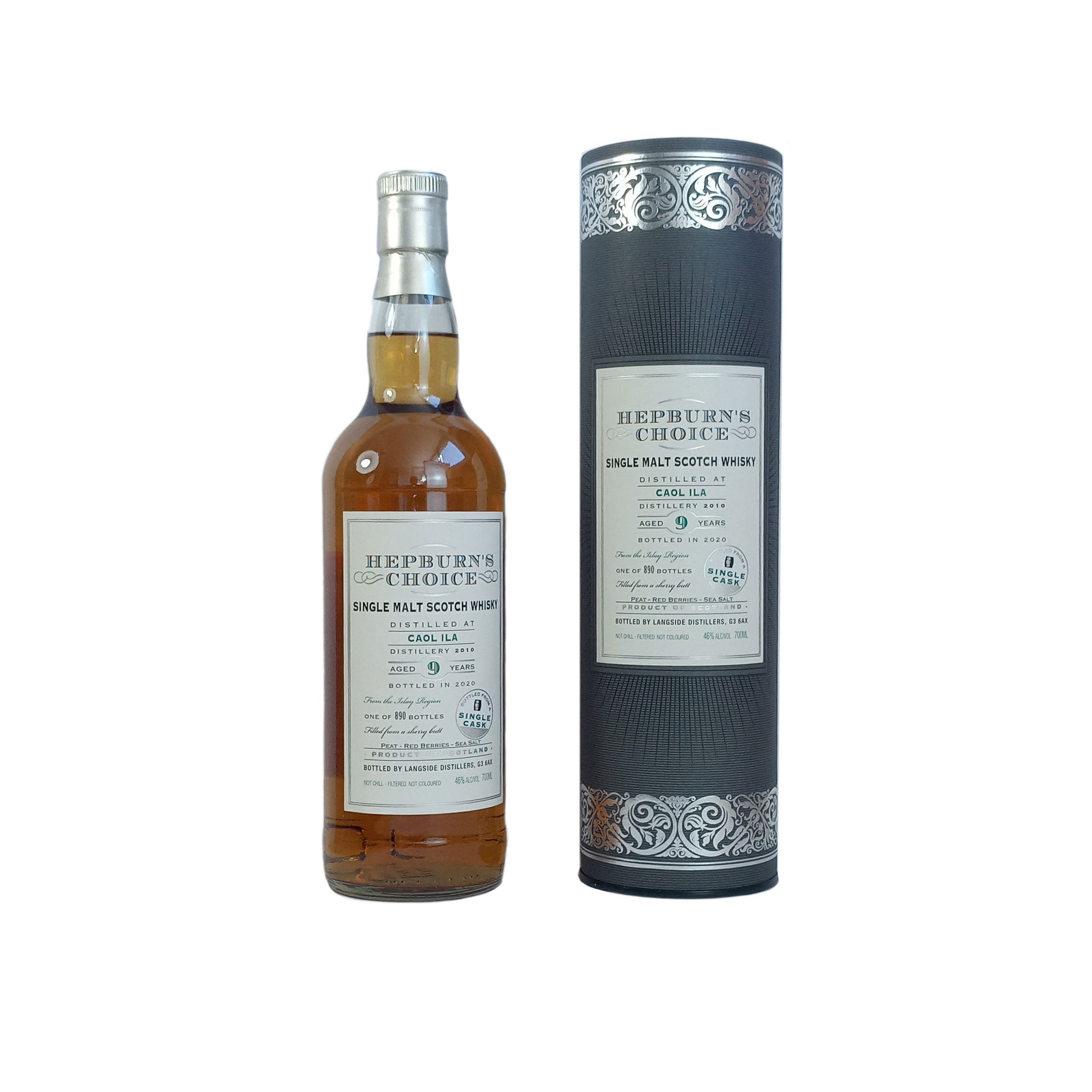 Caol Ila, Hepburn's Choice, sherry fin., 2010, 9 Jahre, 46 %