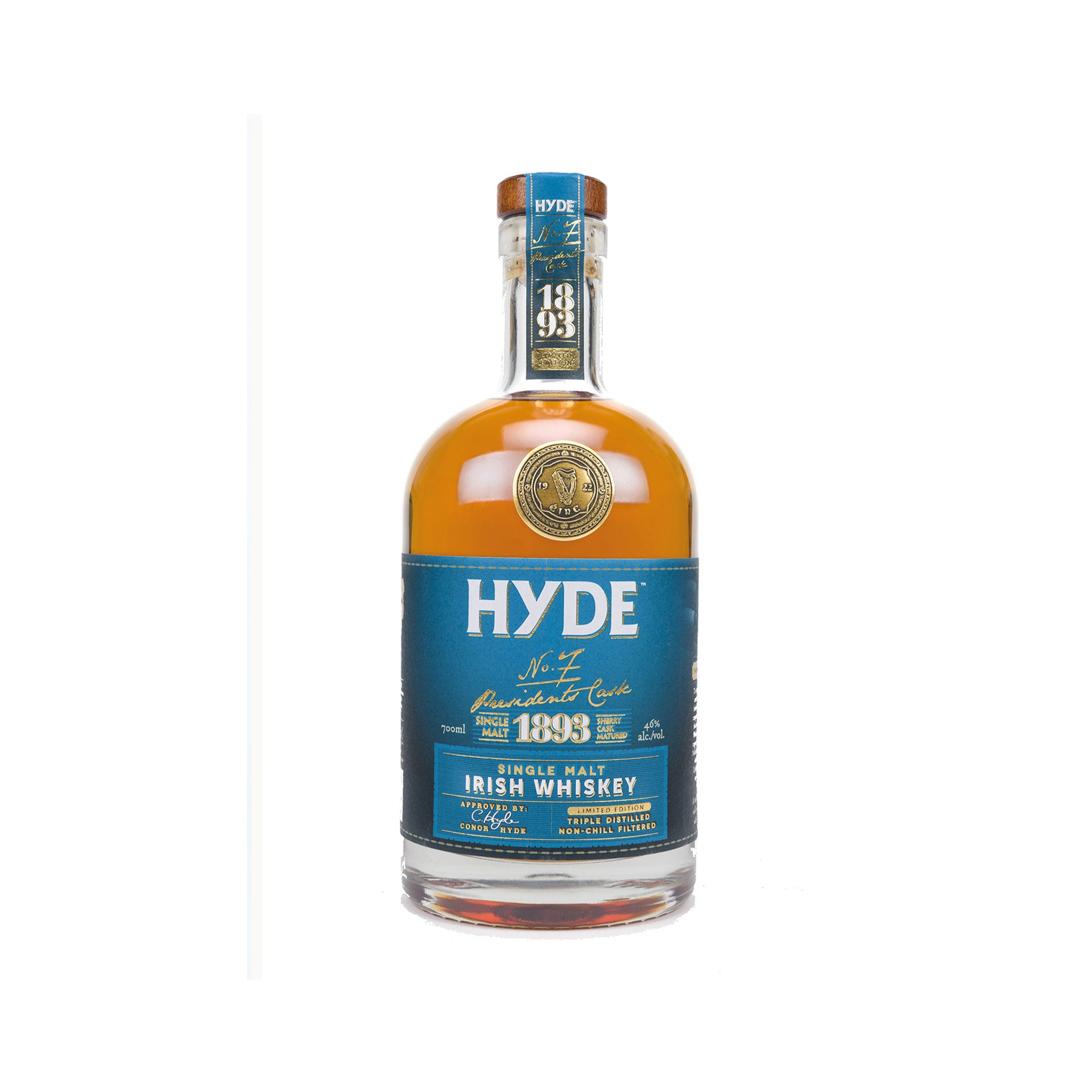 Hyde No. 7 Presidents Cask Sherry Cask Matured Limited Edition 1893 Irish Whiskey