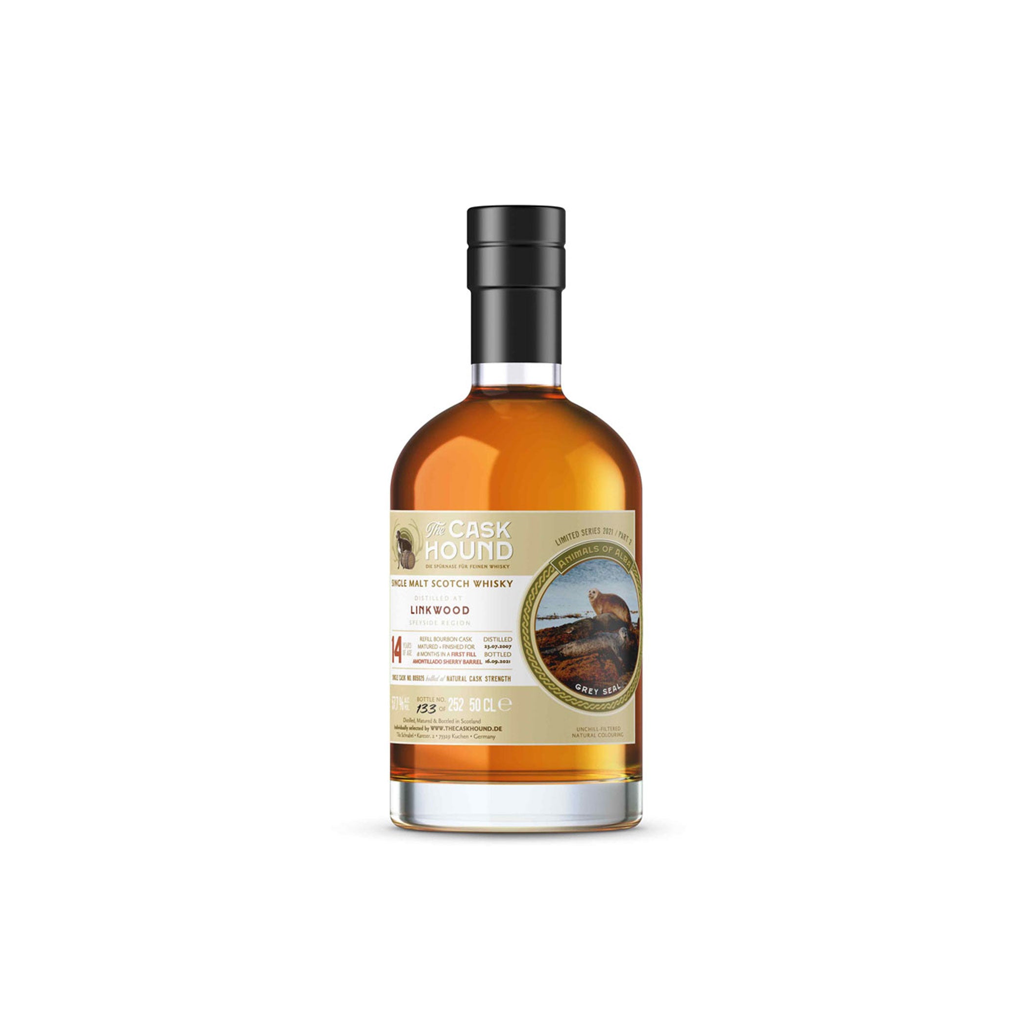 Linkwood 2007 - 14 Jahre - 0,5l - Amontillado-Sherry-Finish - The Caskhound -