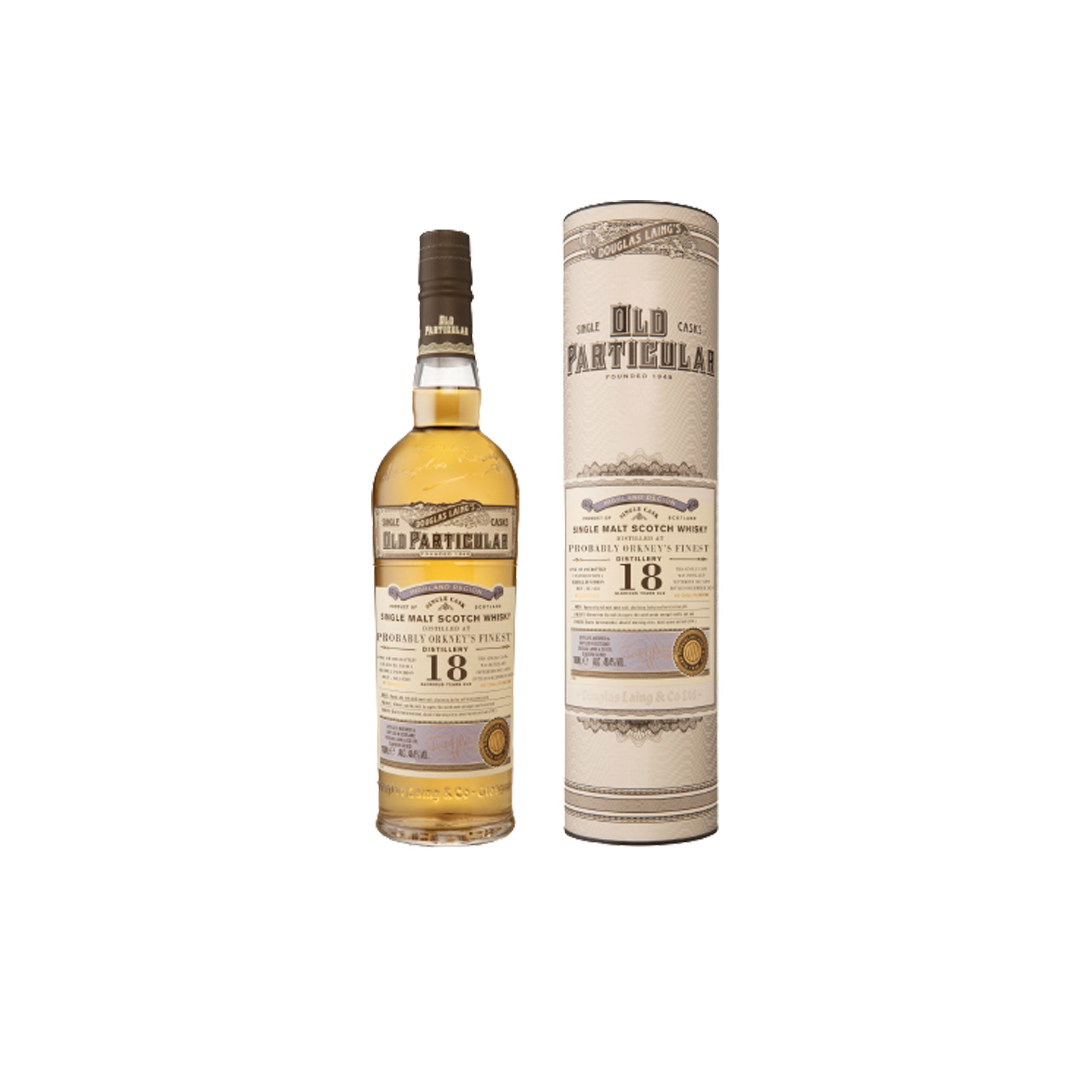 Probably Orkney's Finest 18 Jahre, Old Particular Single Cask 2002/2020 - Douglas Laing