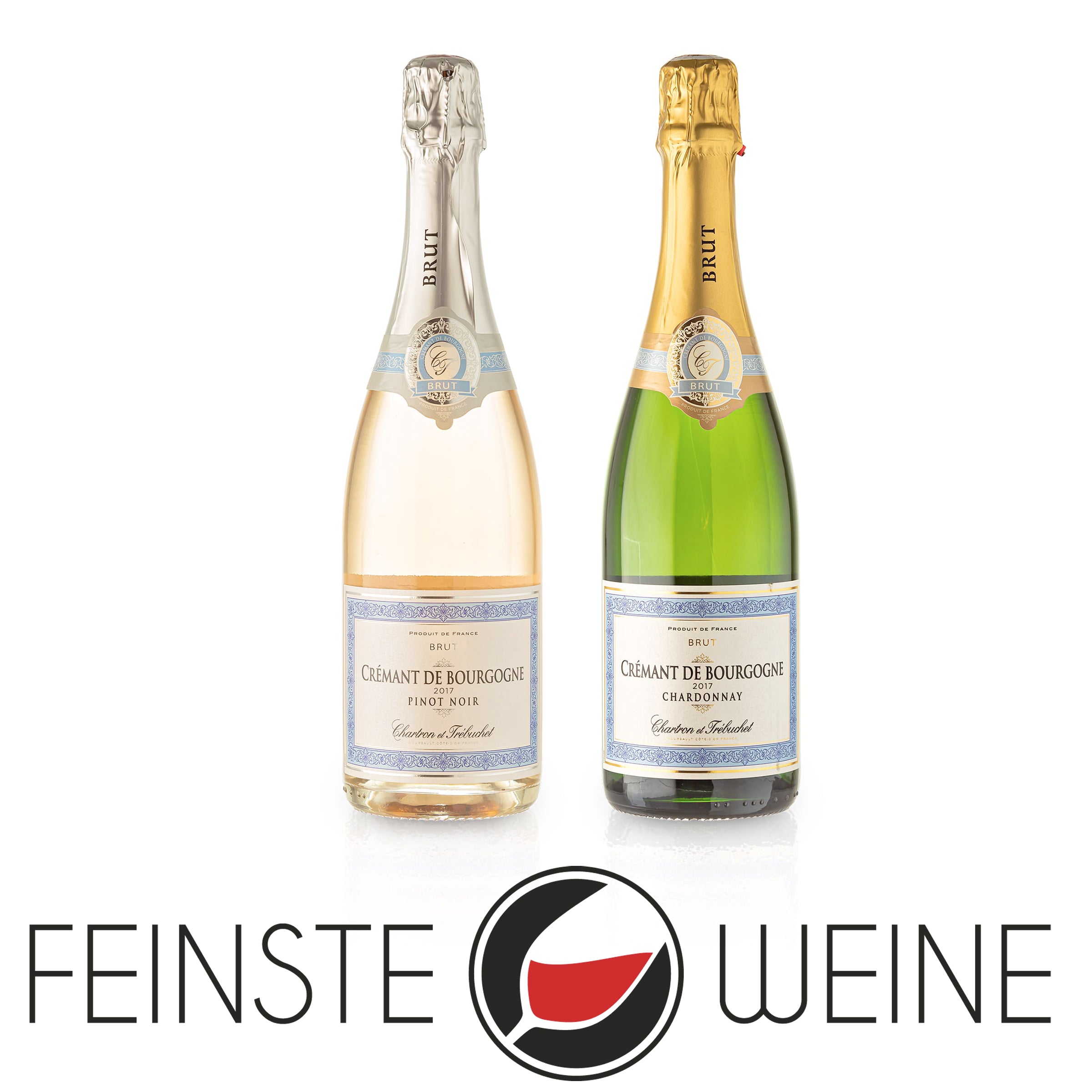 Finest Wines - 2-Pack Sparkling Wine - Domaine Chartron & Trébuchet - Crémant de Bourgogne (2 * 0.75l)