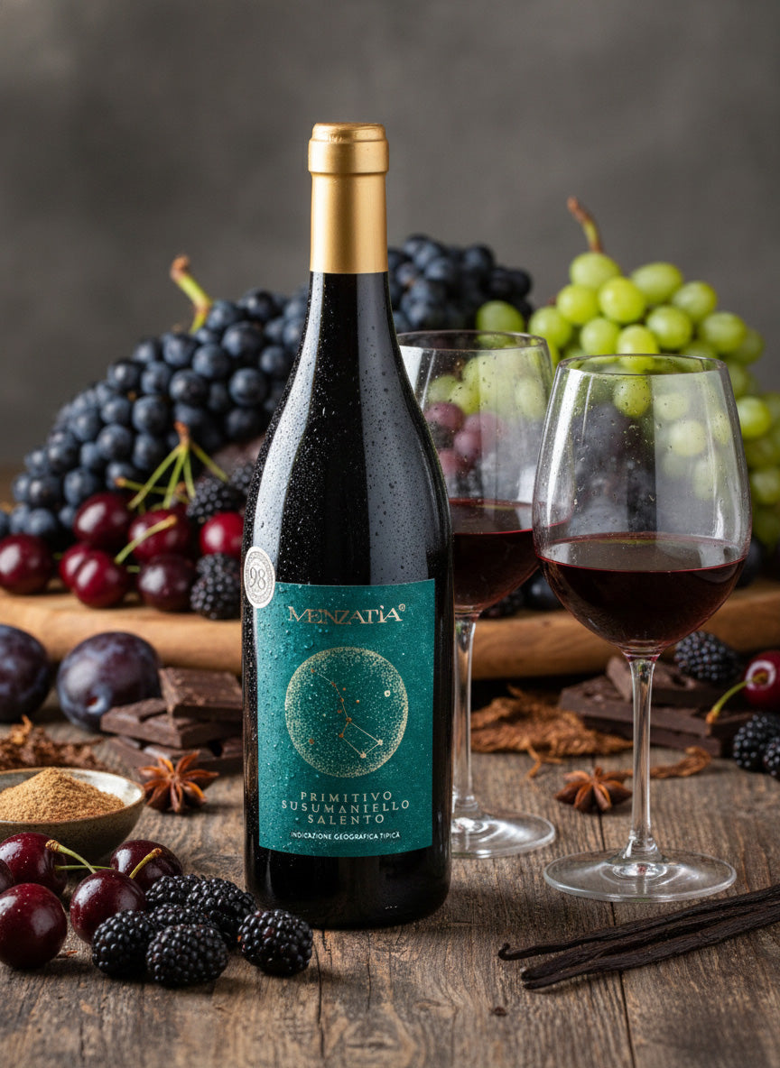 Menzatia Primitivo Susumaniello Salento IGT Red Wine Fruity 13.5% vol 0.75 L