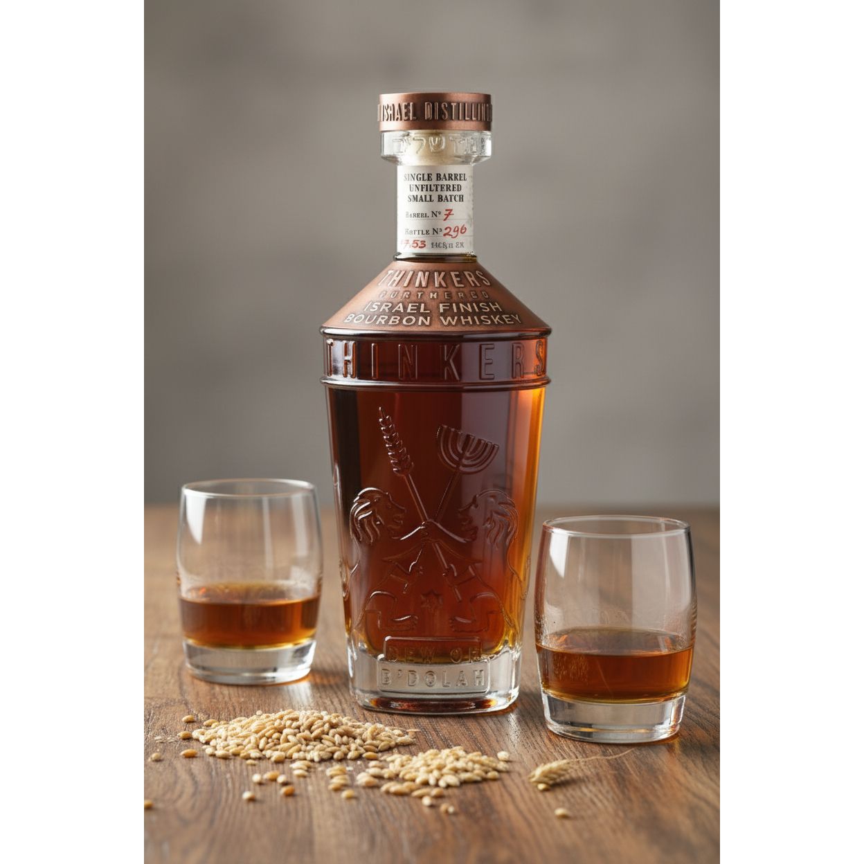 Thinkers Dew of B'Dolah Bourbon Whiskey - 700ml, 47% vol – Aromen von Vanille, Toffee & Schokolade
