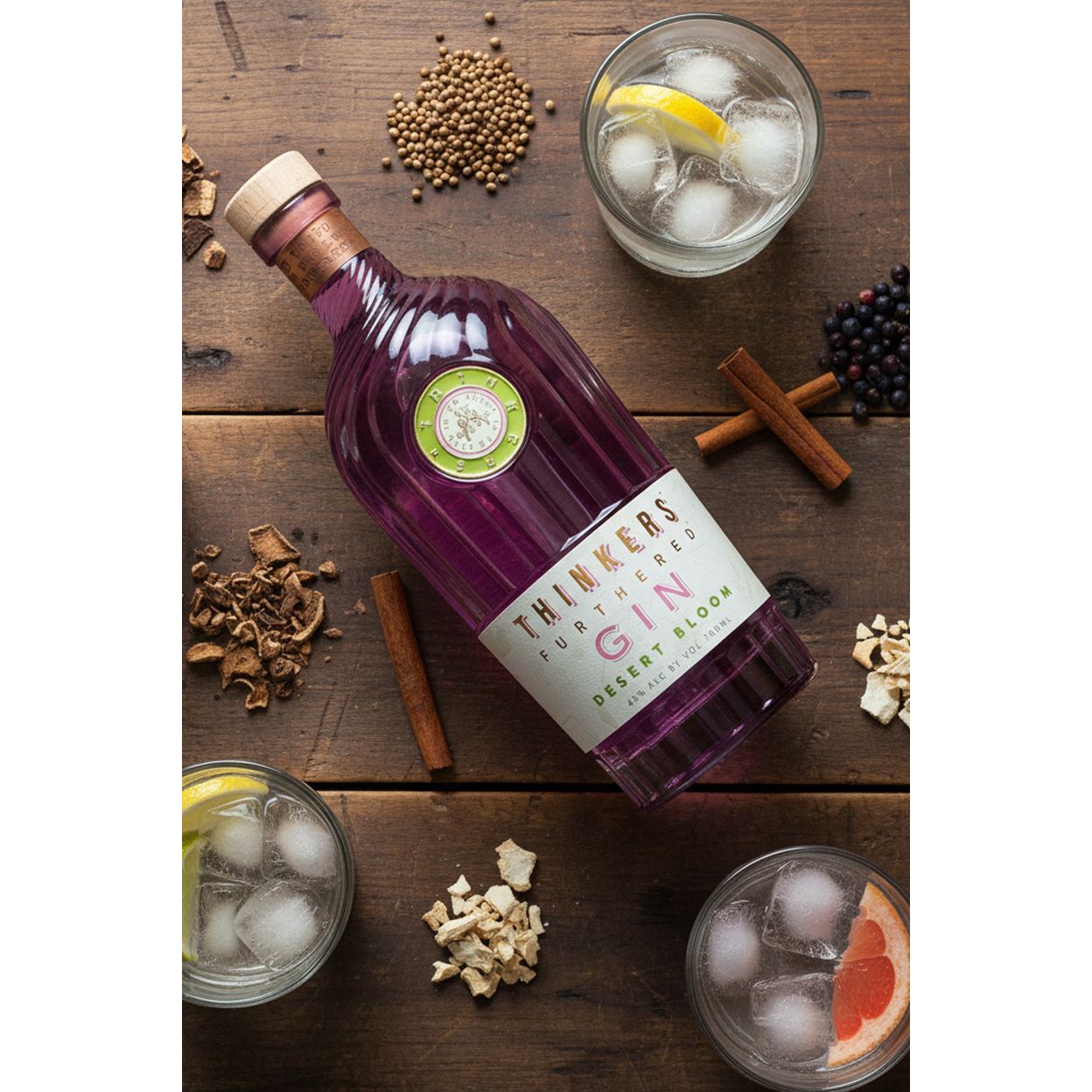 Thinkers Premium Desert Bloom Gin - 40% 0,7l