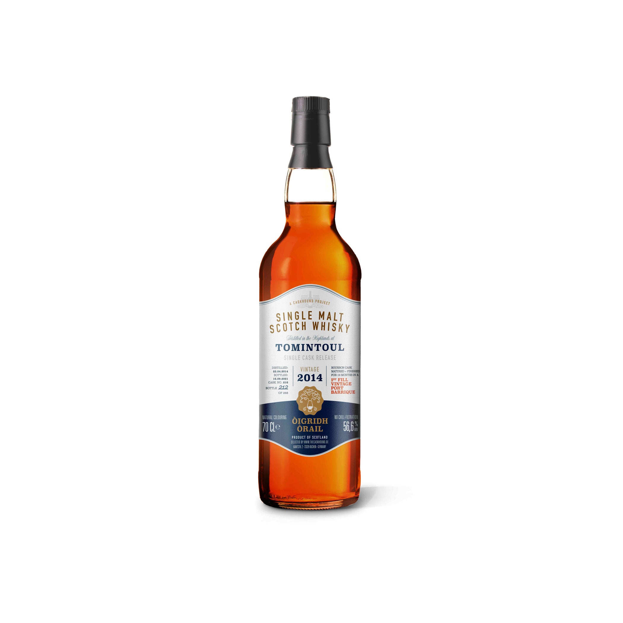 Tomintoul 2014 - 7 Jahre 1st Fill Port Finish - The Caskhound -
