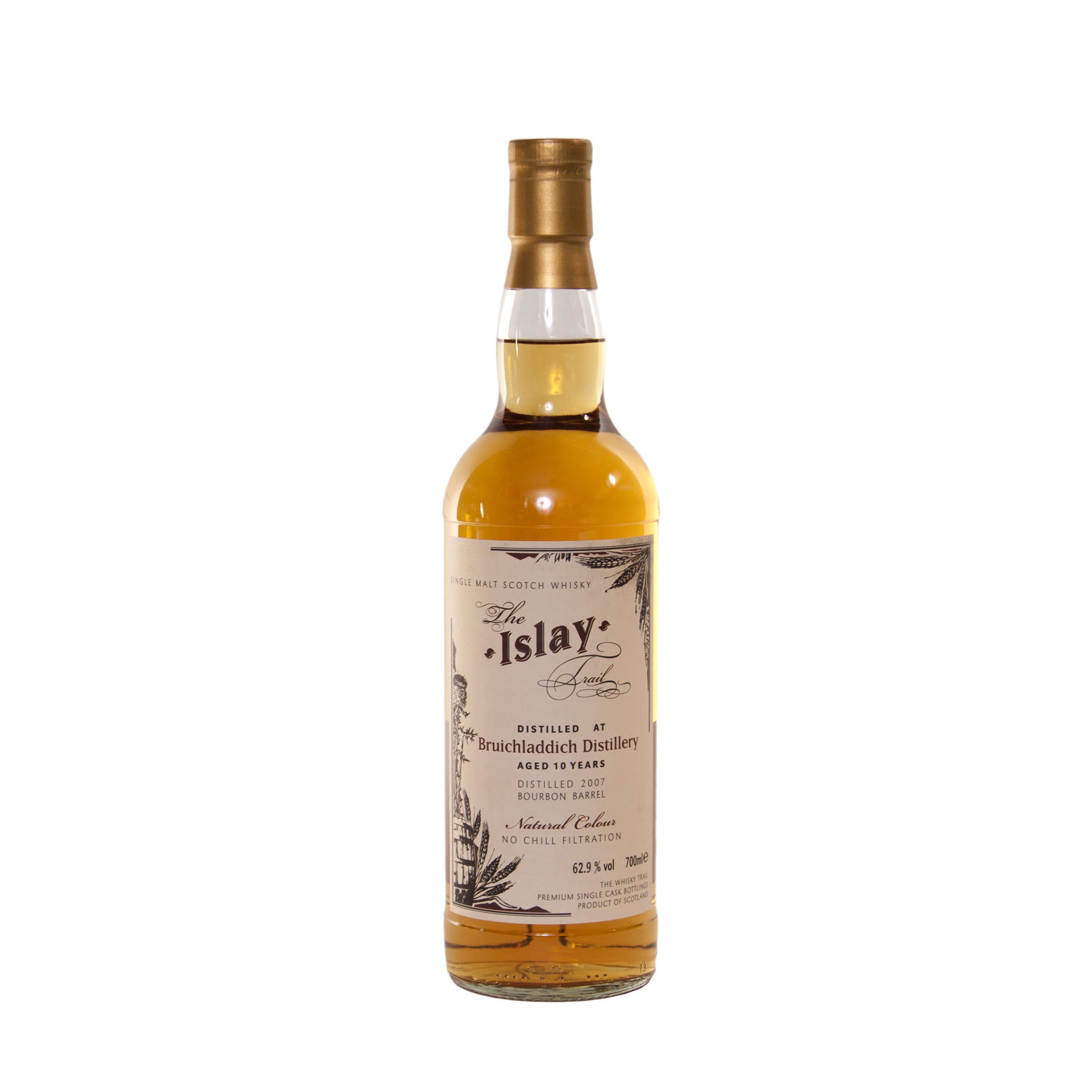 Bruichladdich, Whisky Trail, 2007, 10 Years Old, 62.9%